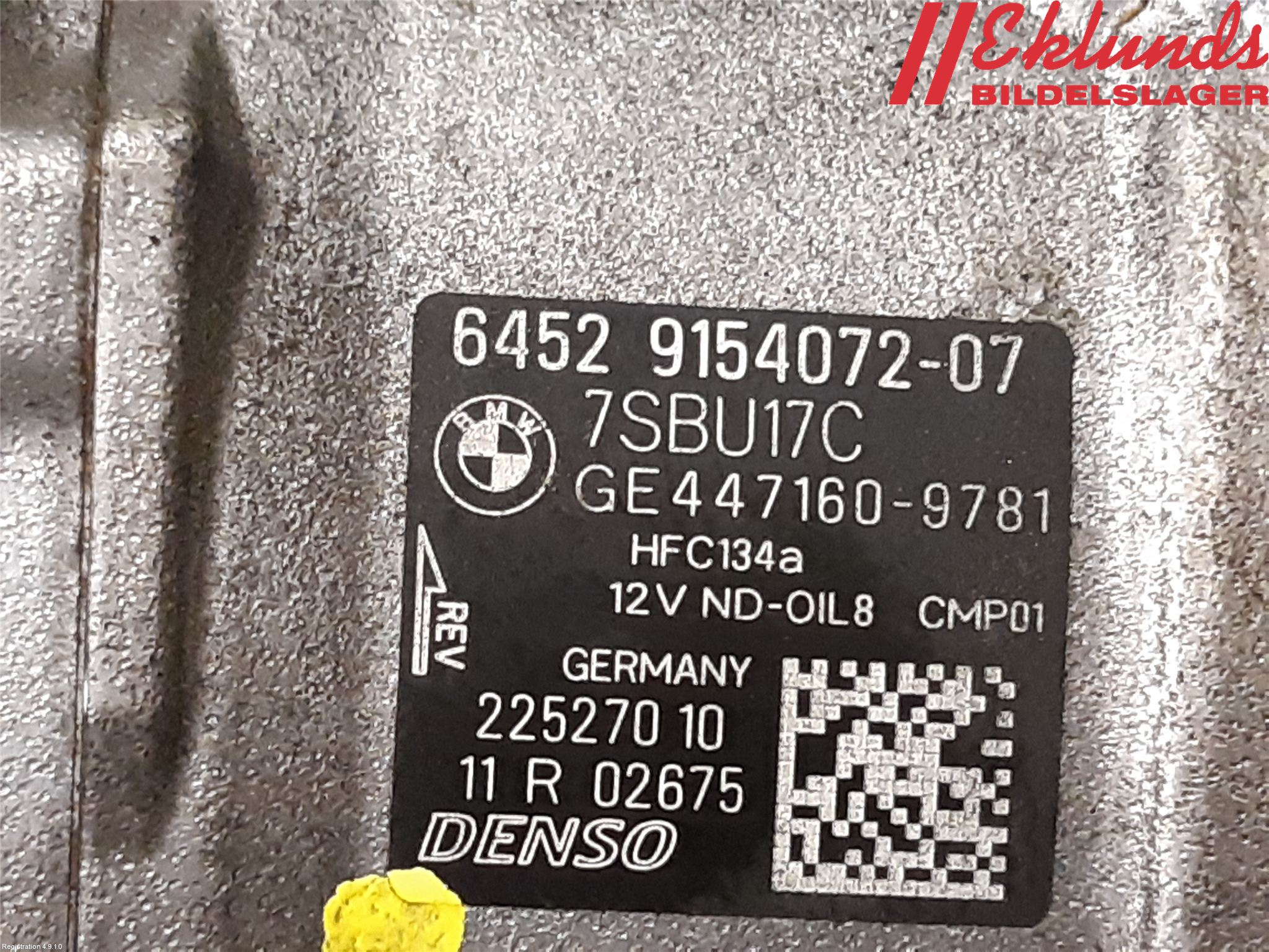 BMW 7 F01/02/03/04 09-15 Ac Kompressor