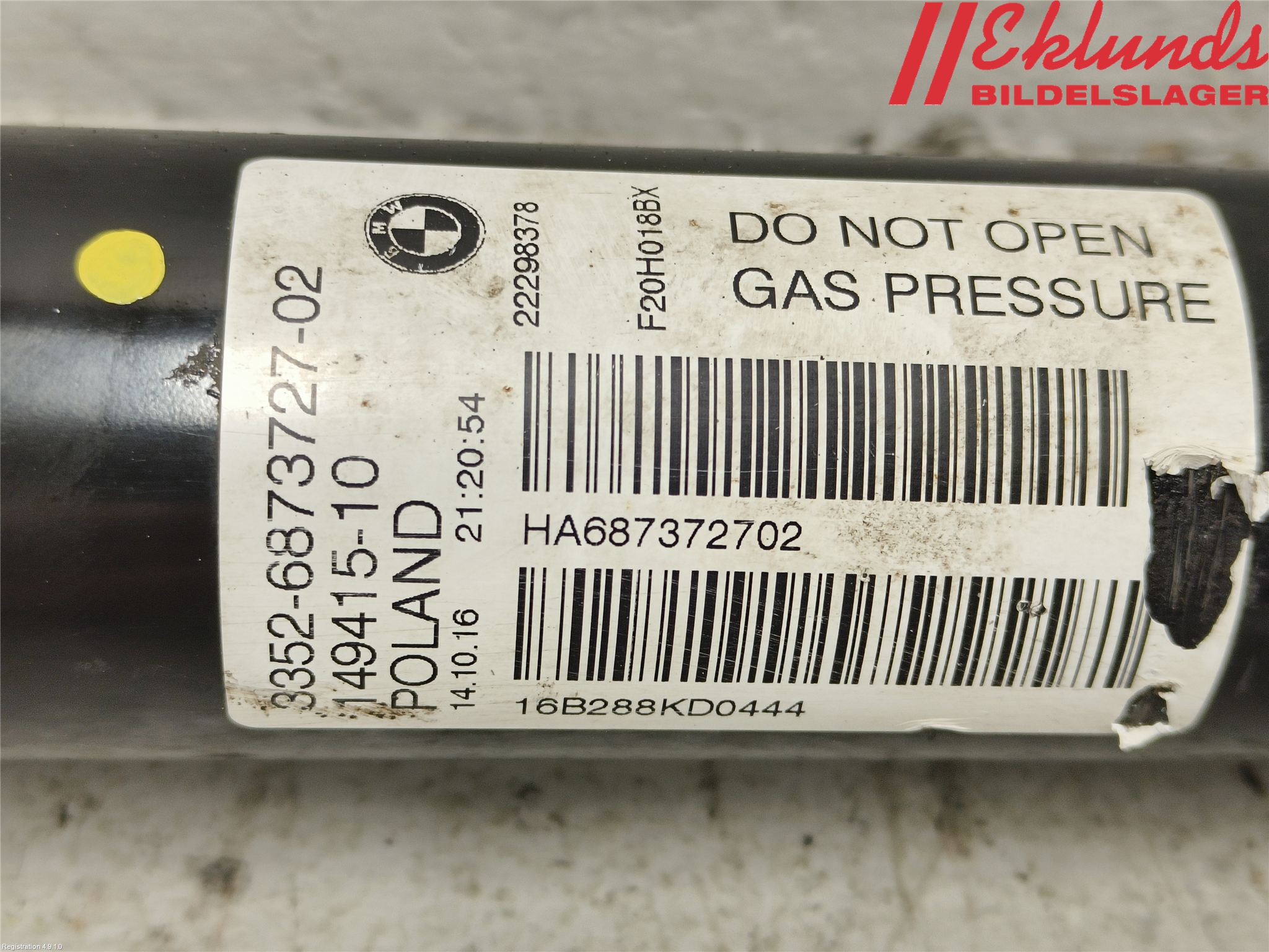 BMW 1 F20/F21 11-19 Stötdämpare Bak