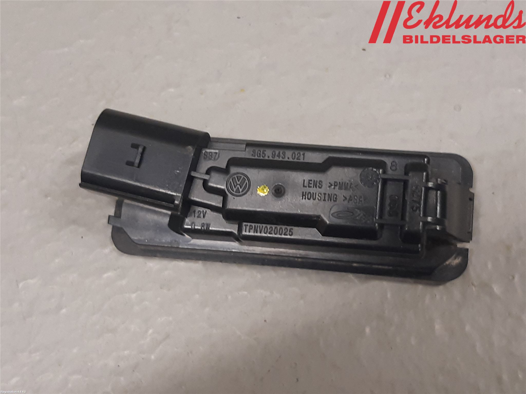 Volkswagen VW T-ROC 18- Skylt Belysning