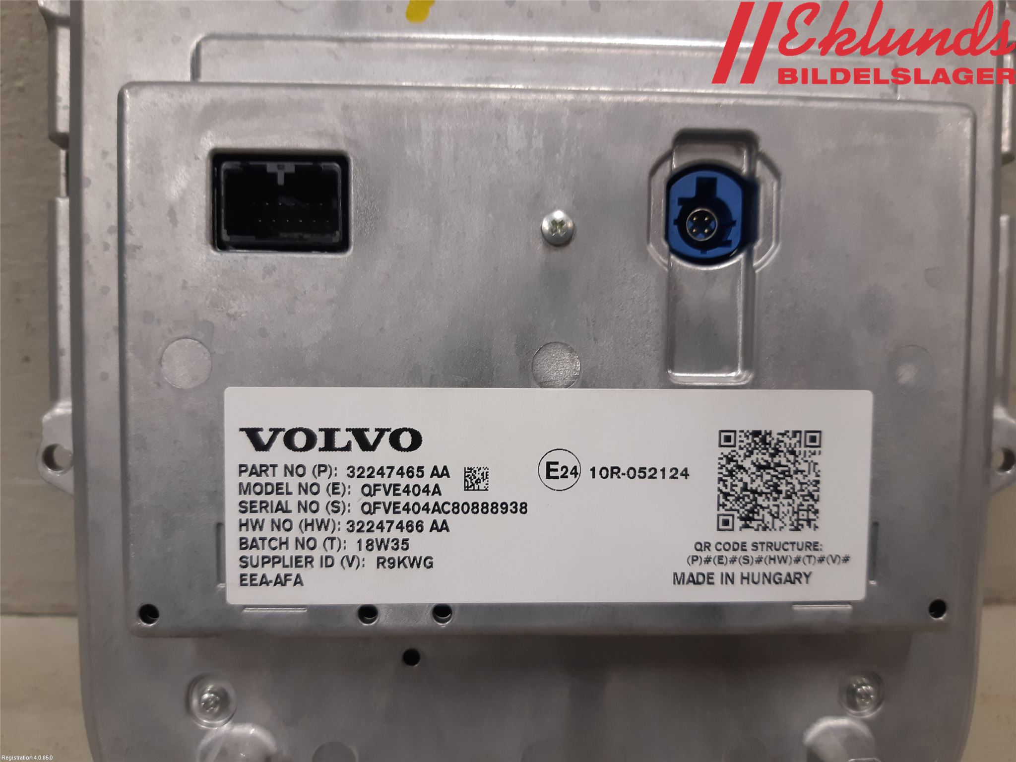 Volvo V90 17->> Multifunktionsdisplay