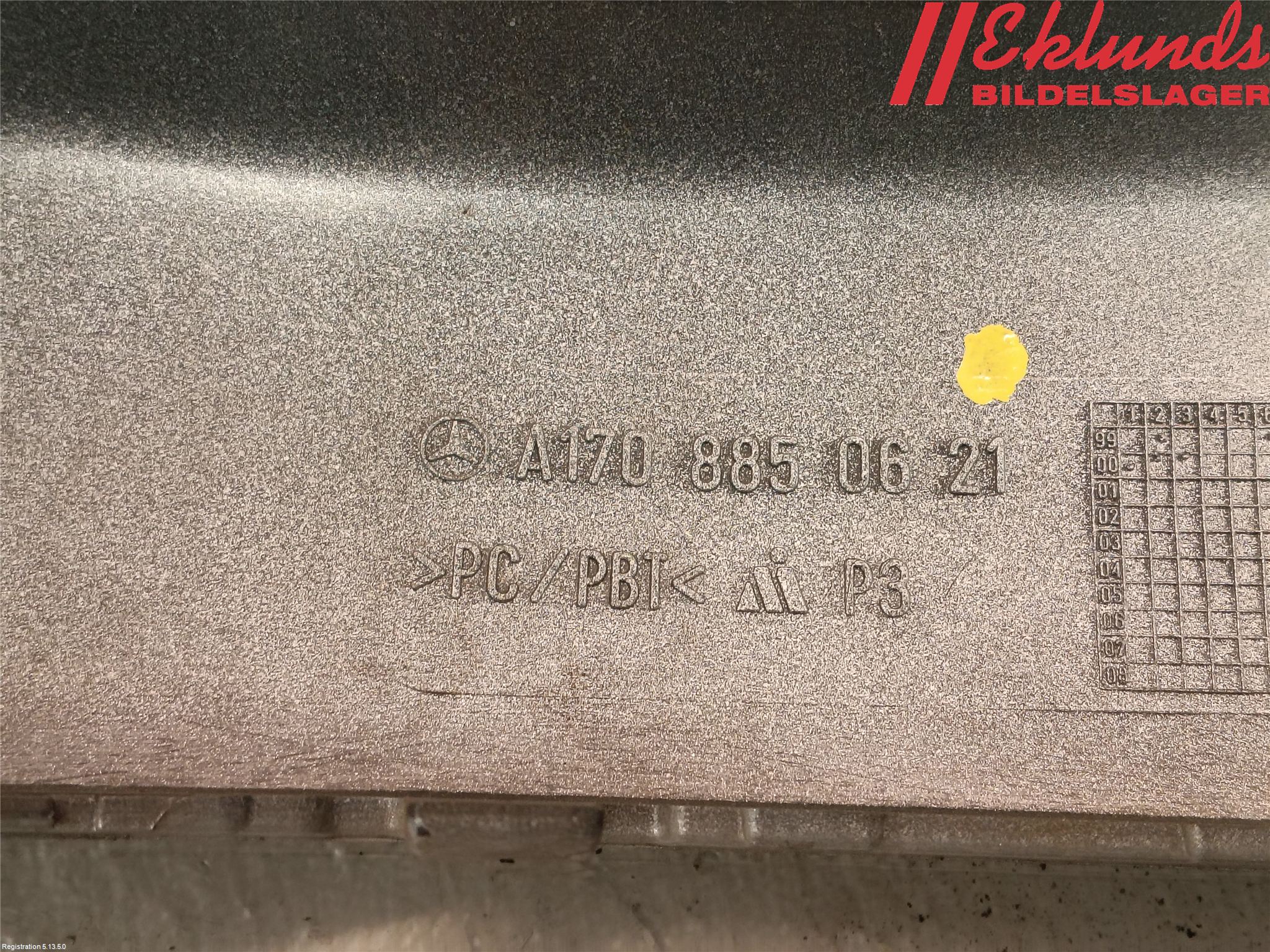 Mercedes-Benz MB SLK (R170) 96-04 Stöt Utfyllnad-List-Grill