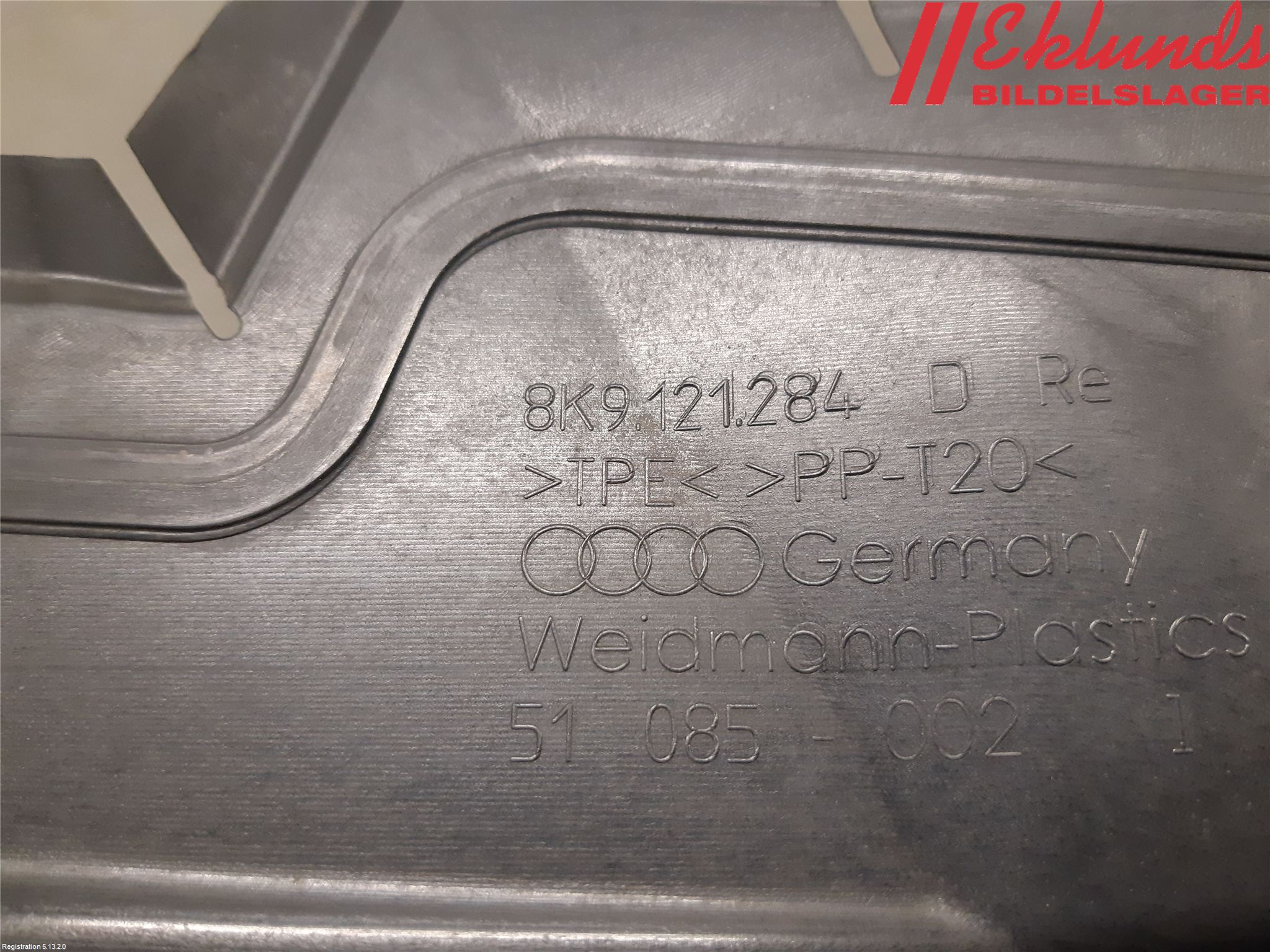 Audi A4 ALLROAD 09-16 Deflektor Plåt-Plast Kylning