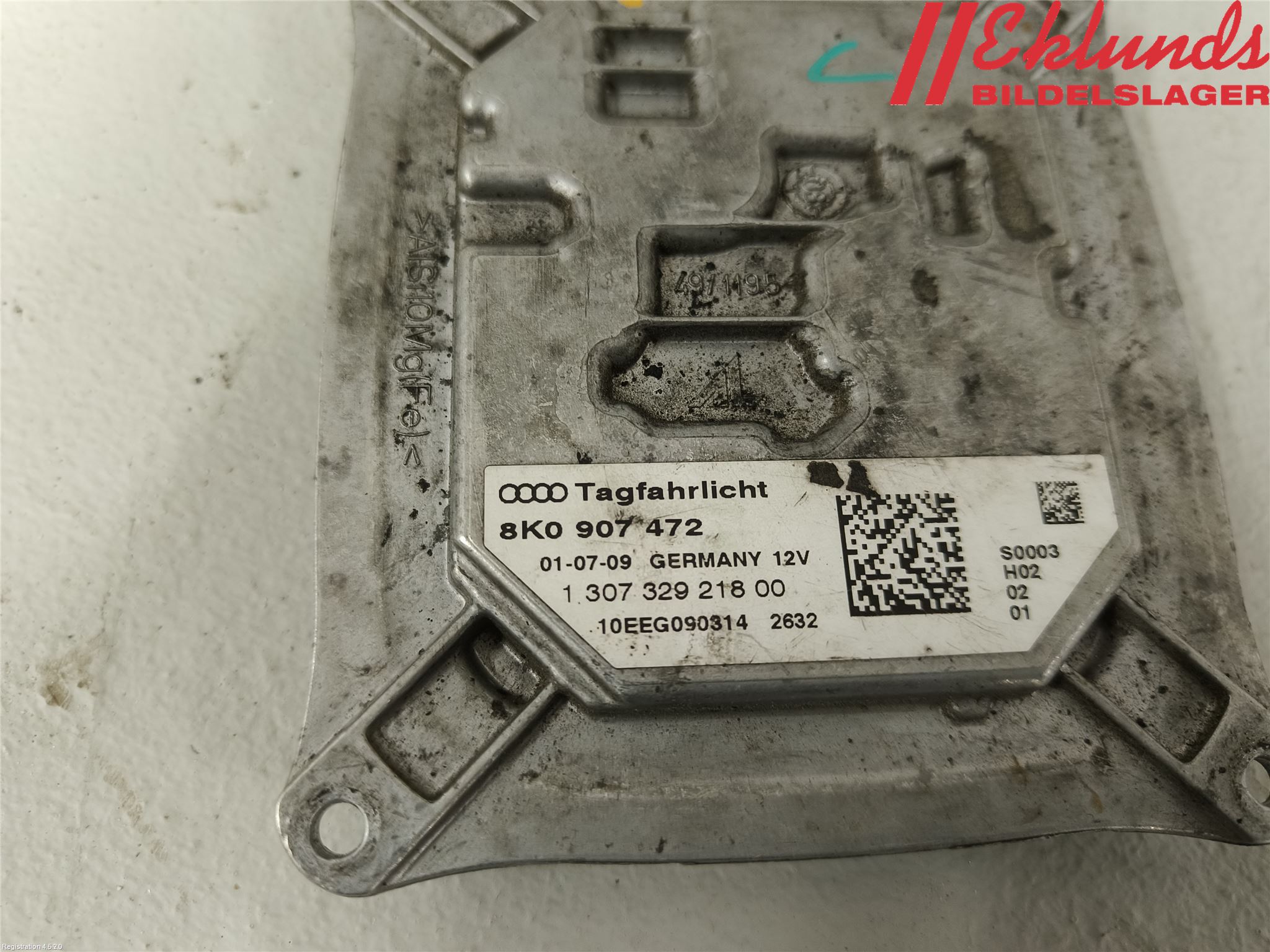 Audi A4/S4 08-11 Styrenhet Strålkastare