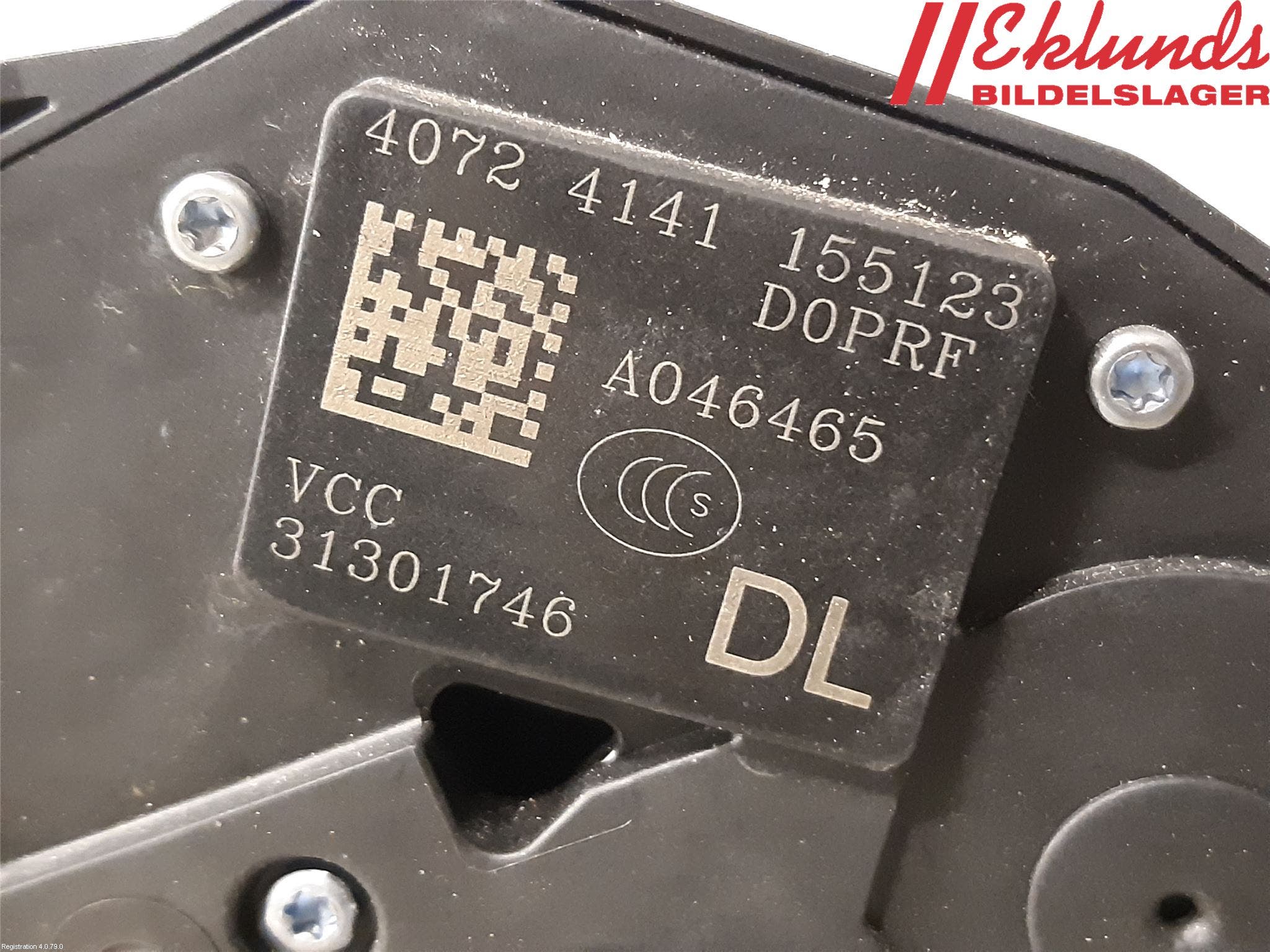 Volvo V60 11-13 Låskista-Dörrlås