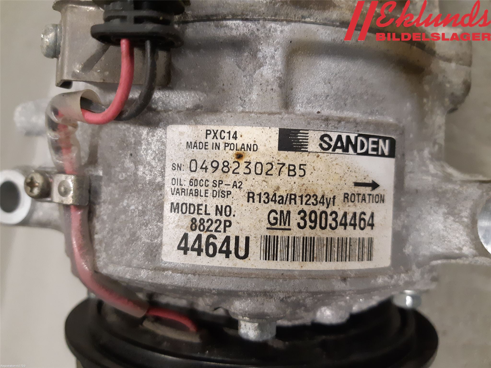 Opel ASTRA K 16-22 Ac Kompressor