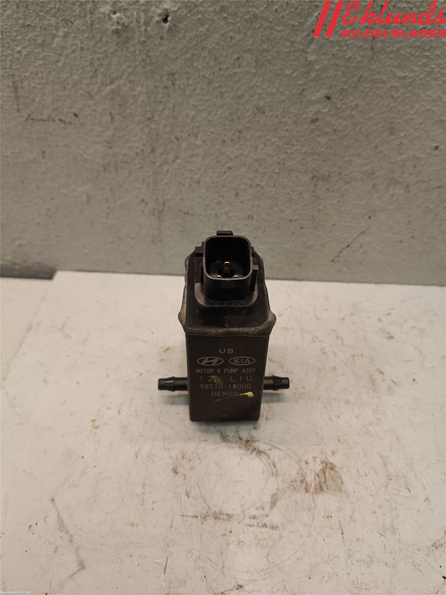 Kia RIO 12-16 Spolarpump Vindruta