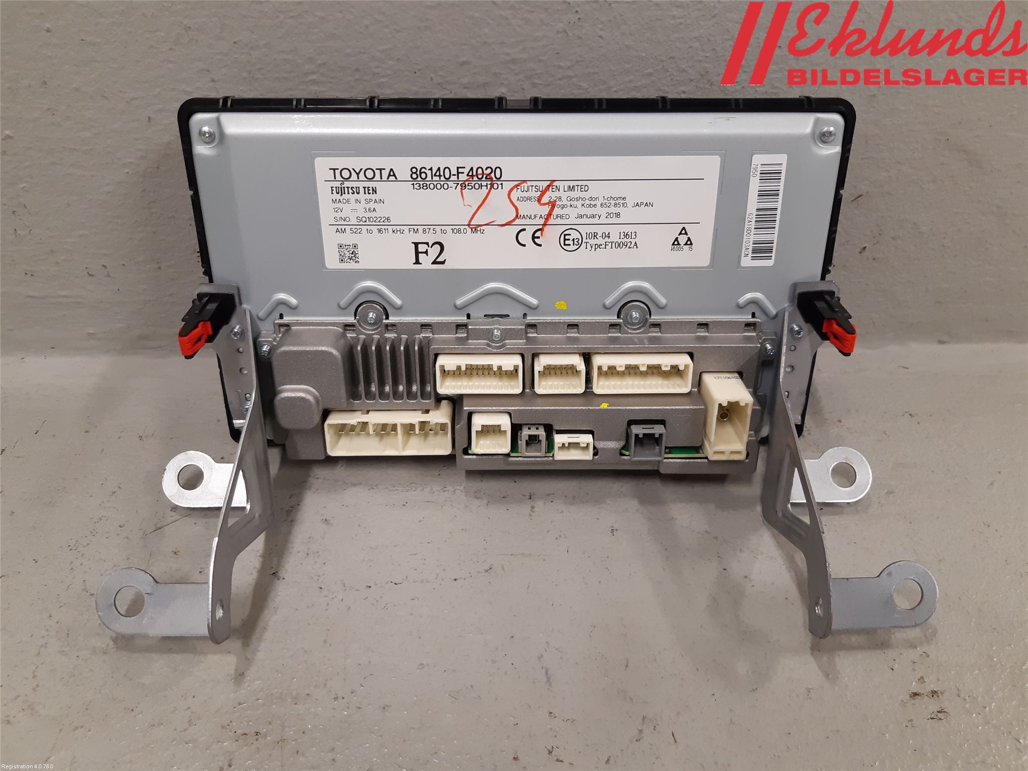 Toyota C-HR 16-23 Cd Radio - Multimediapanel
