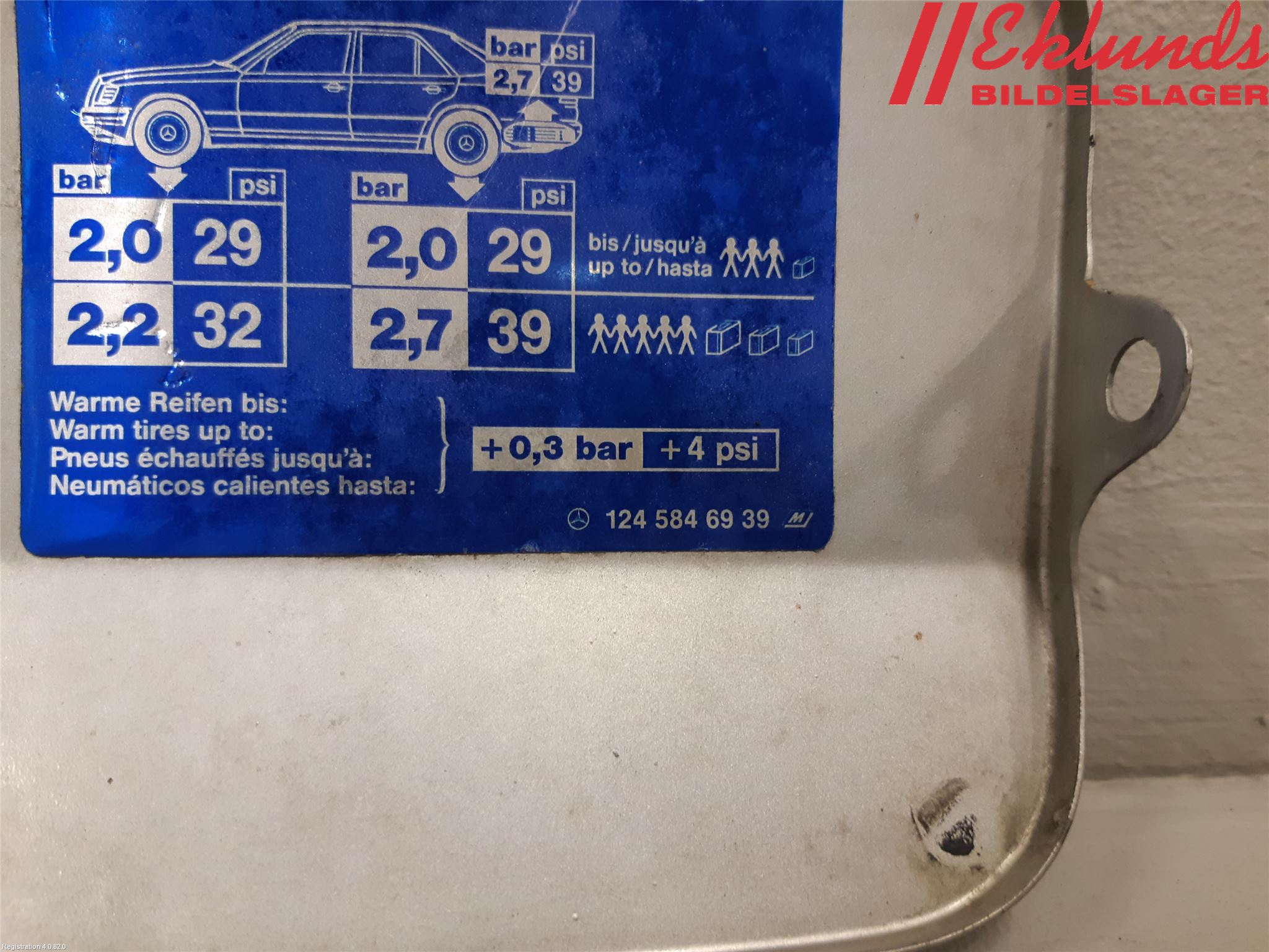 Mercedes-Benz MB 200-500  (W124) 86-96 Tanklucka