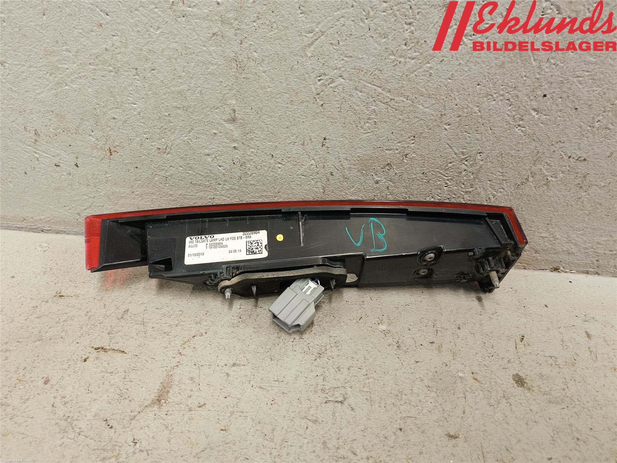 Volvo V60 19- Bakljus Lucka Vä