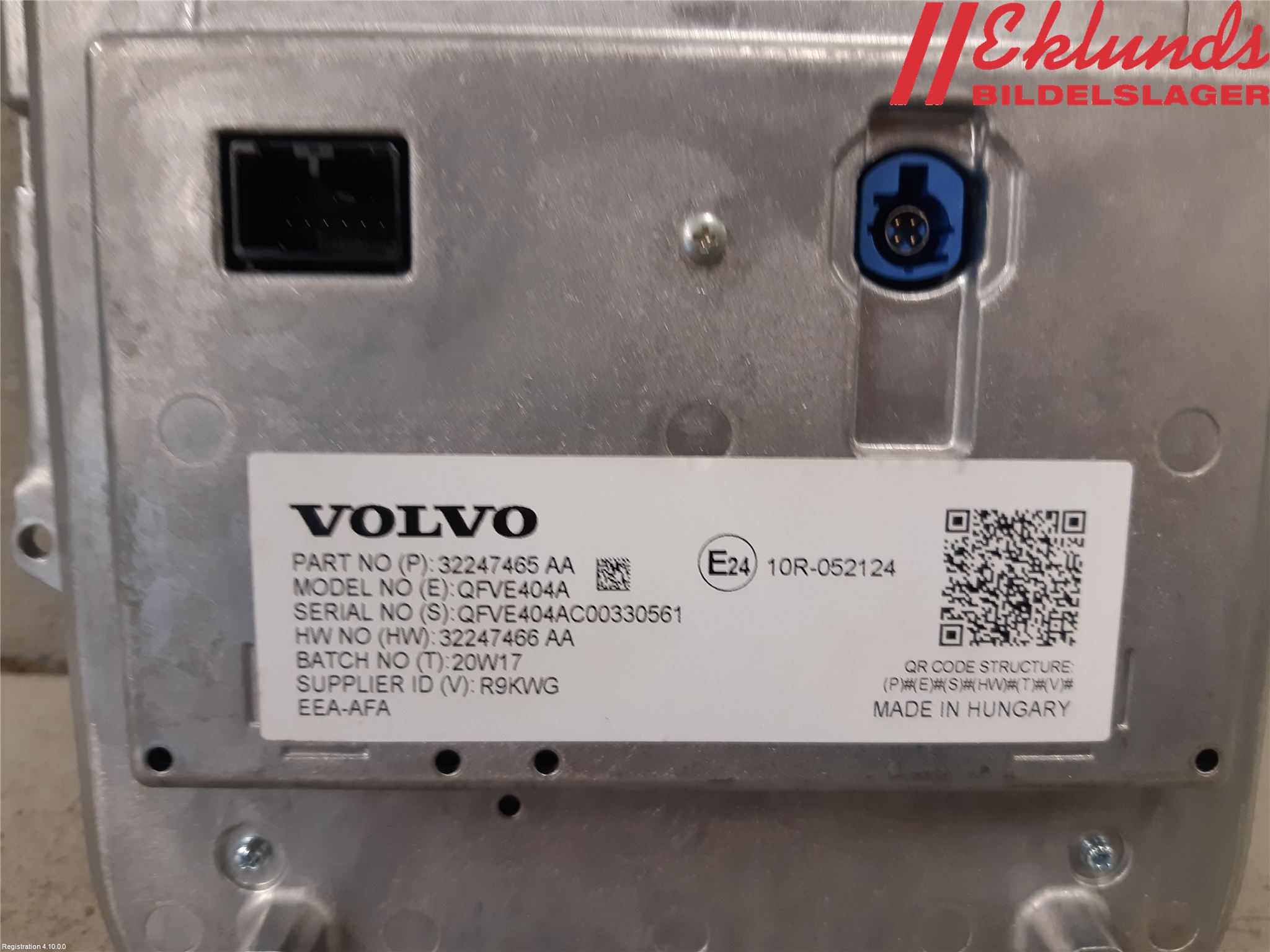 Volvo V60 19- Multifunktionsdisplay