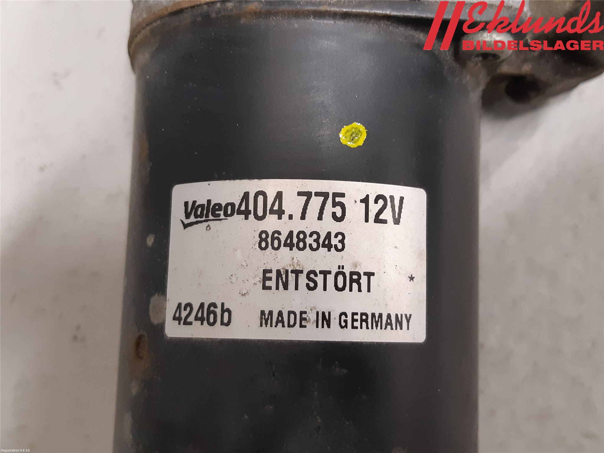 Volvo S60 05-10 Torkarmotor Vindruta