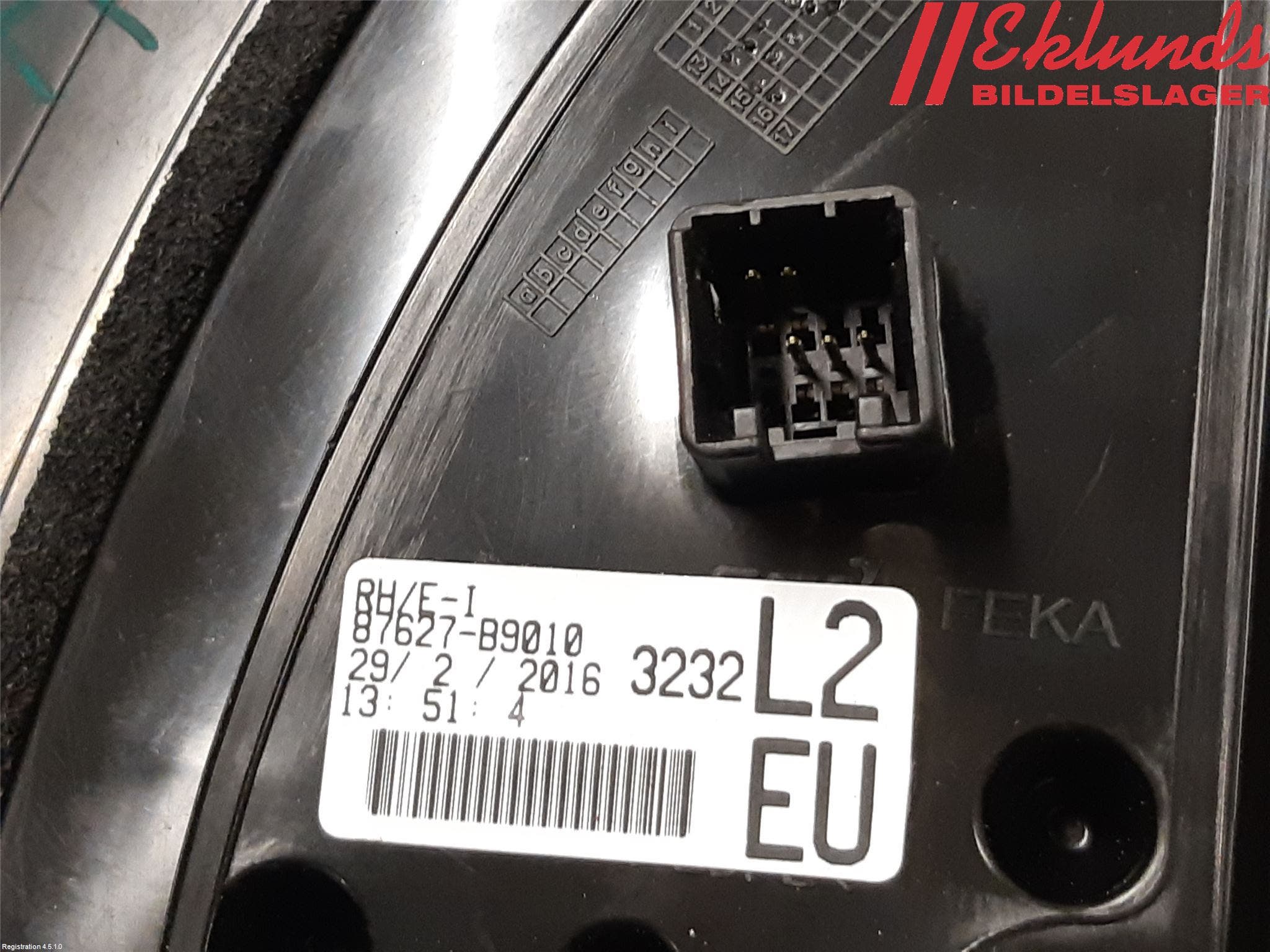 Hyundai i10 BA 14-16 Spegel Yttre El Hö