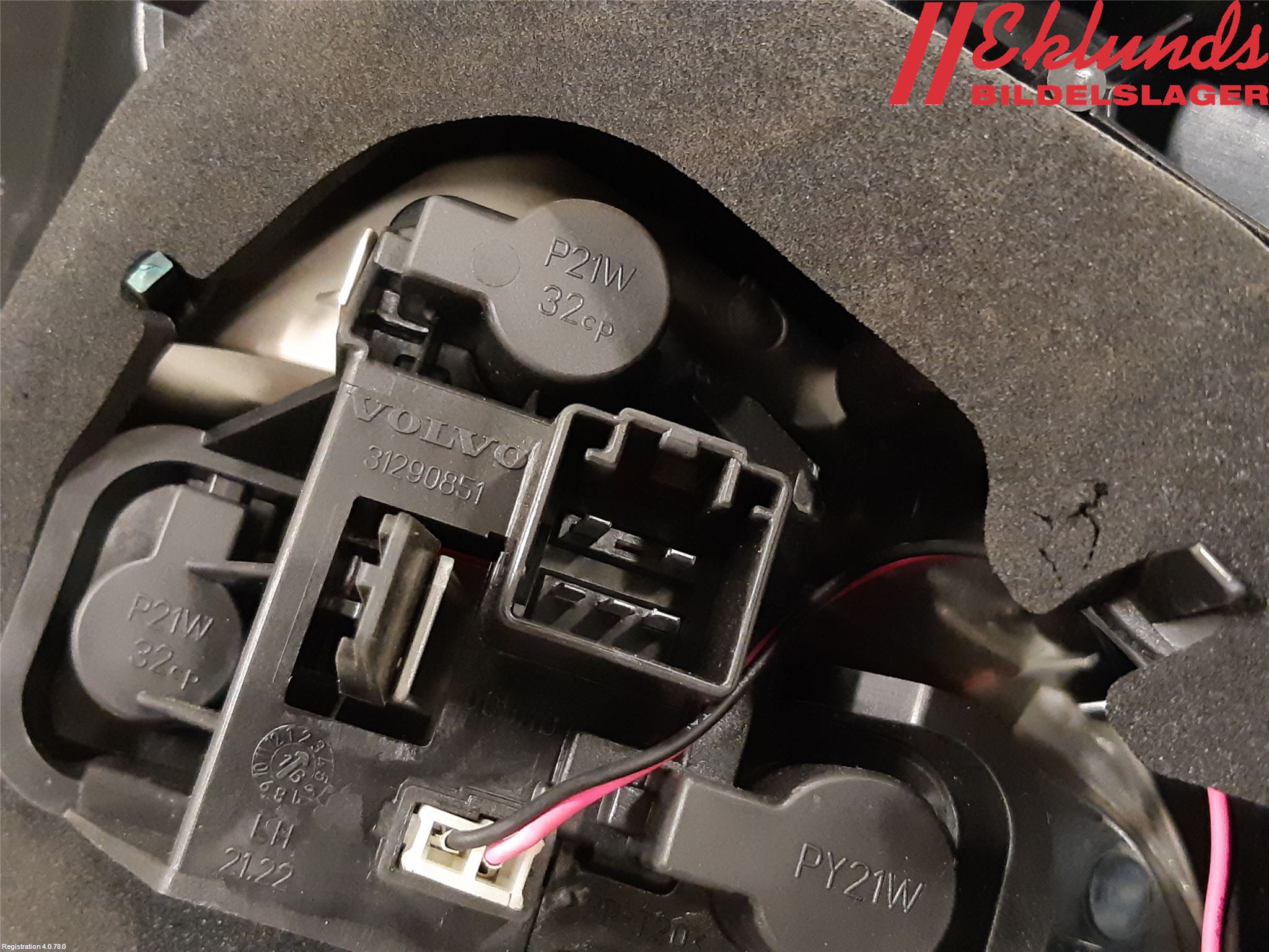 Volvo V40 12-19 Bakljus Vänster