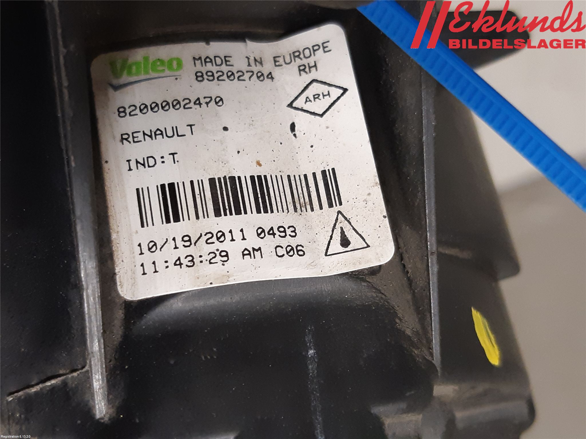 Renault CLIO III  09-12 Dimljus-Varselljus Fram