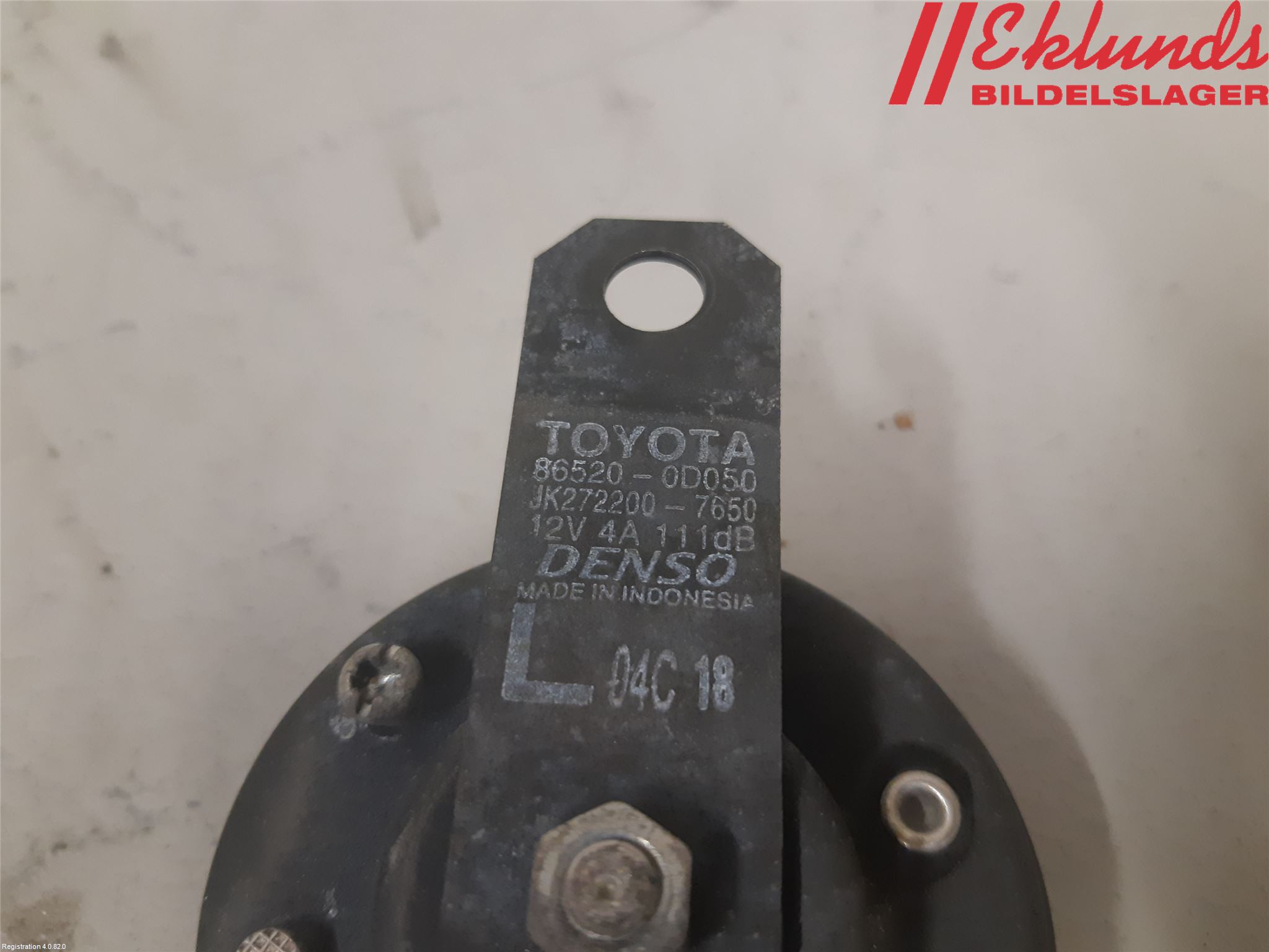 Toyota YARIS XP130 15-20 Signalhorn
