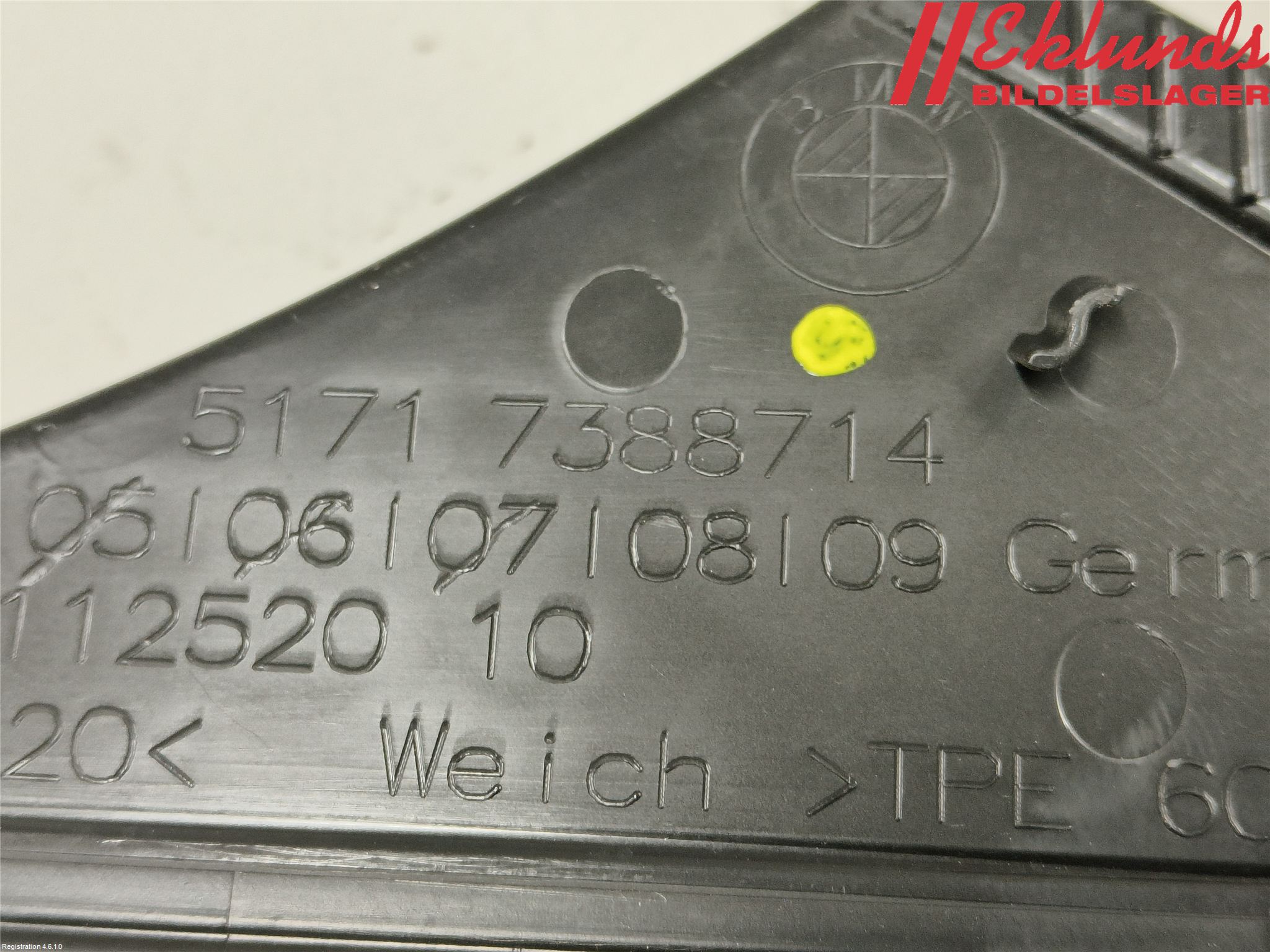 BMW 5 G30/G31/F90 17-23 Torpedplåt-Torpedplast