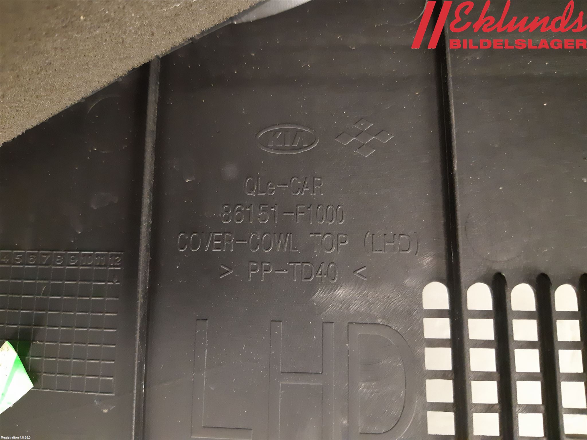 Kia SPORTAGE (QL) 16-21 Torpedplåt-Torpedplast