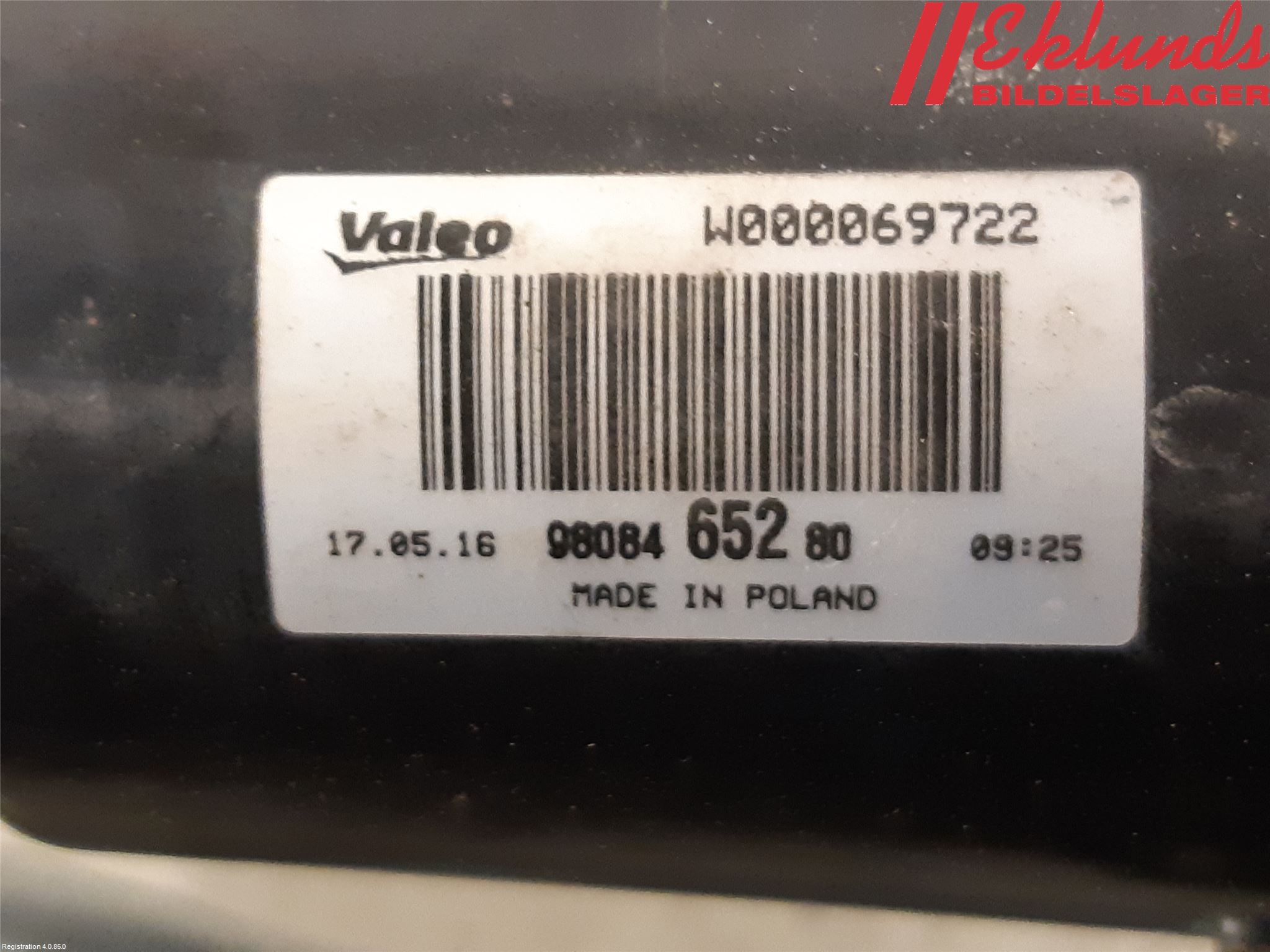 Toyota PROACE II 16- Torkarmotor Vindruta