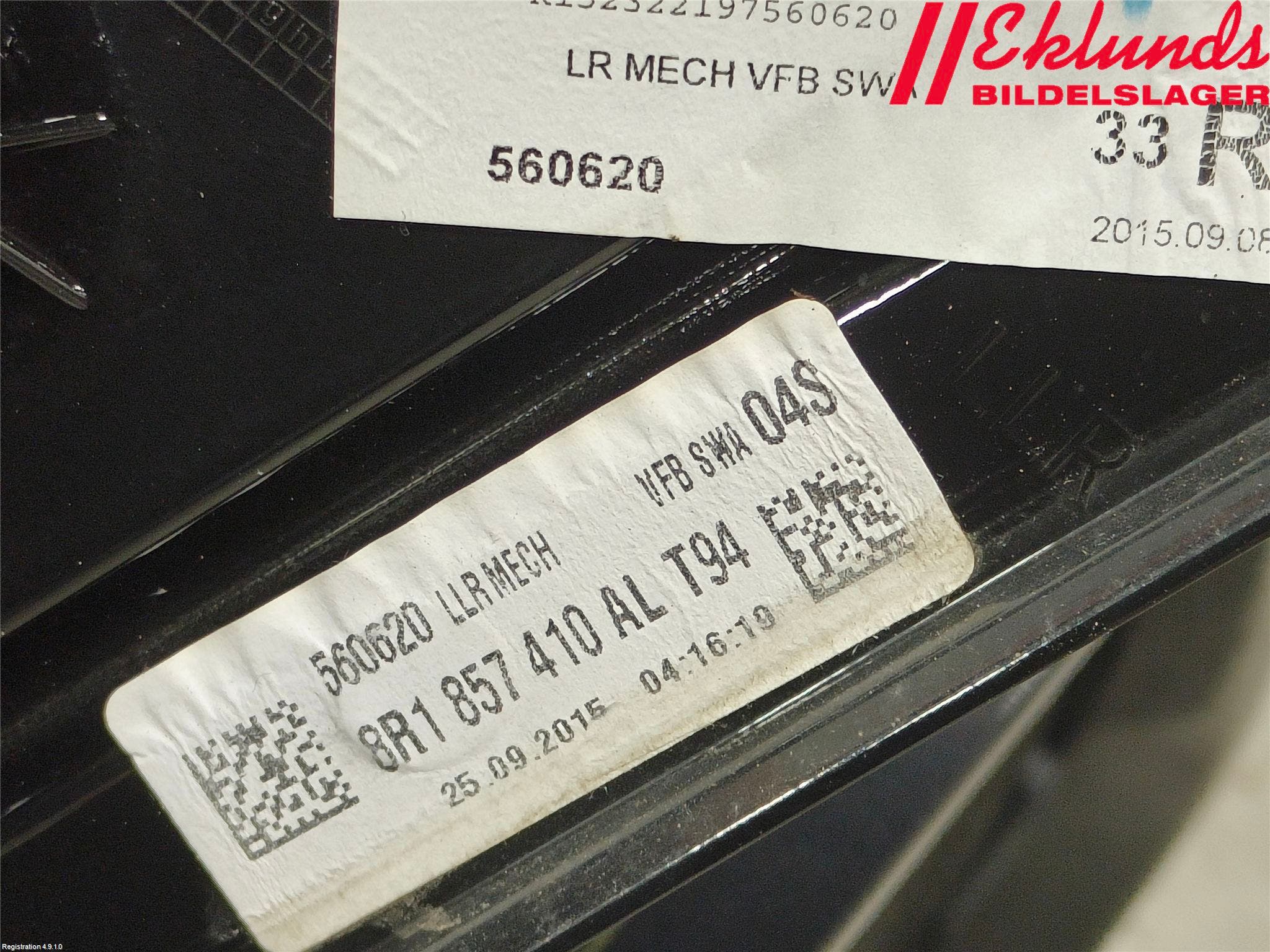 Audi Q5 09-16 Spegel Yttre El Hö