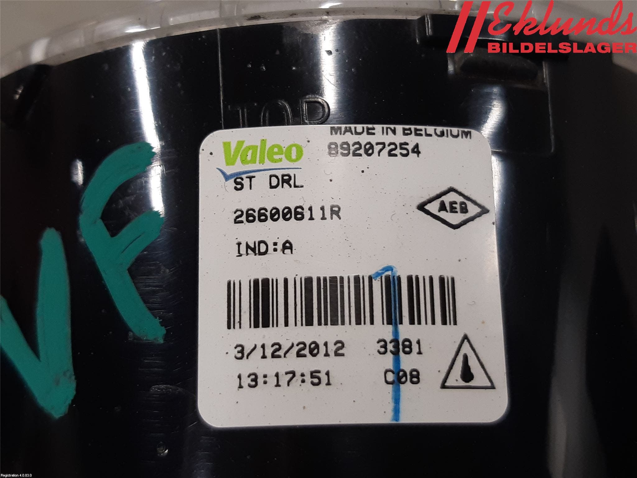 Mercedes-Benz MB CITAN (W415) 13-21 Dimljus-Varselljus Fram