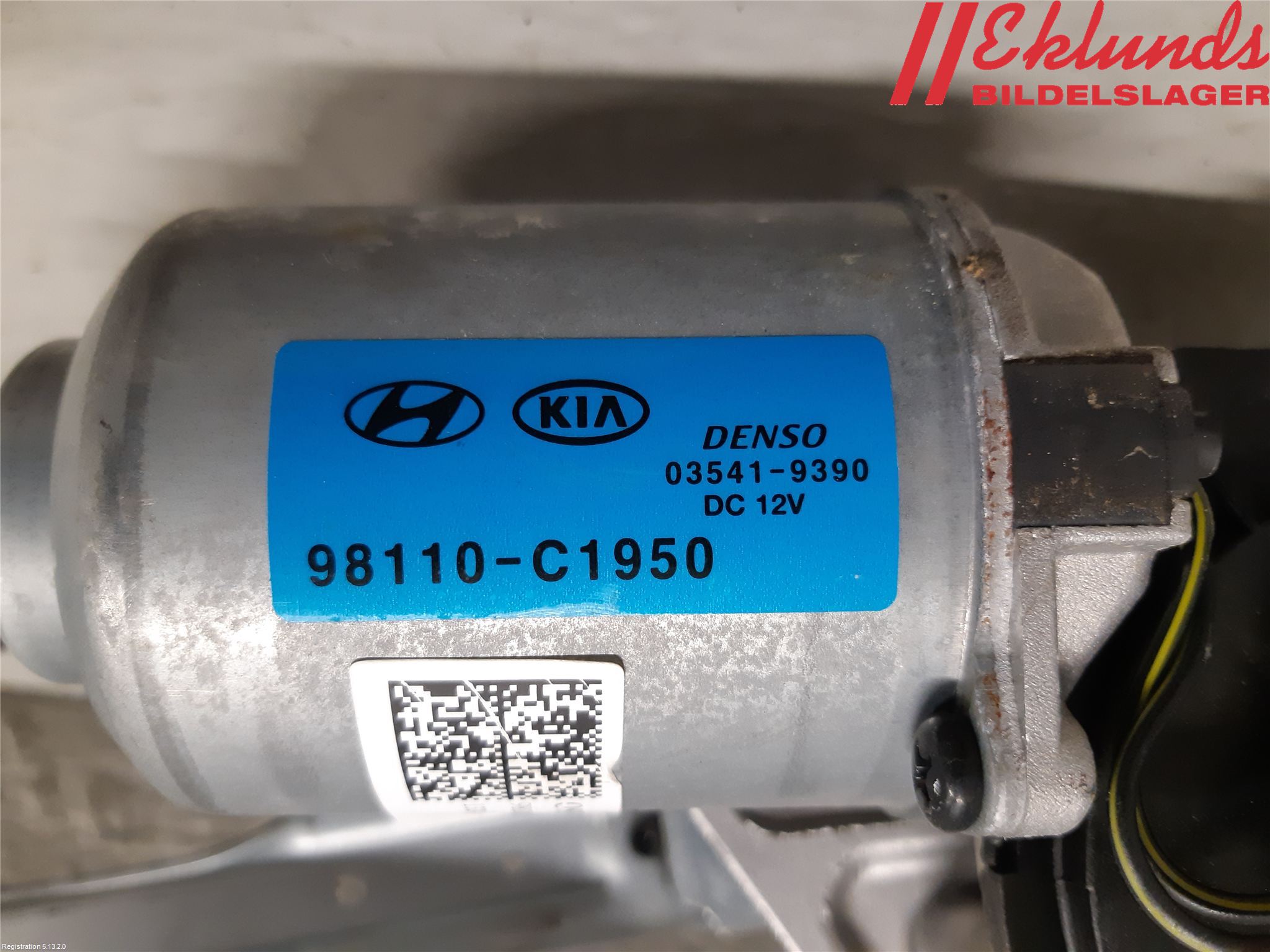 Hyundai KONA/ELECTRIC OS 18-23 Torkarmotor Vindruta