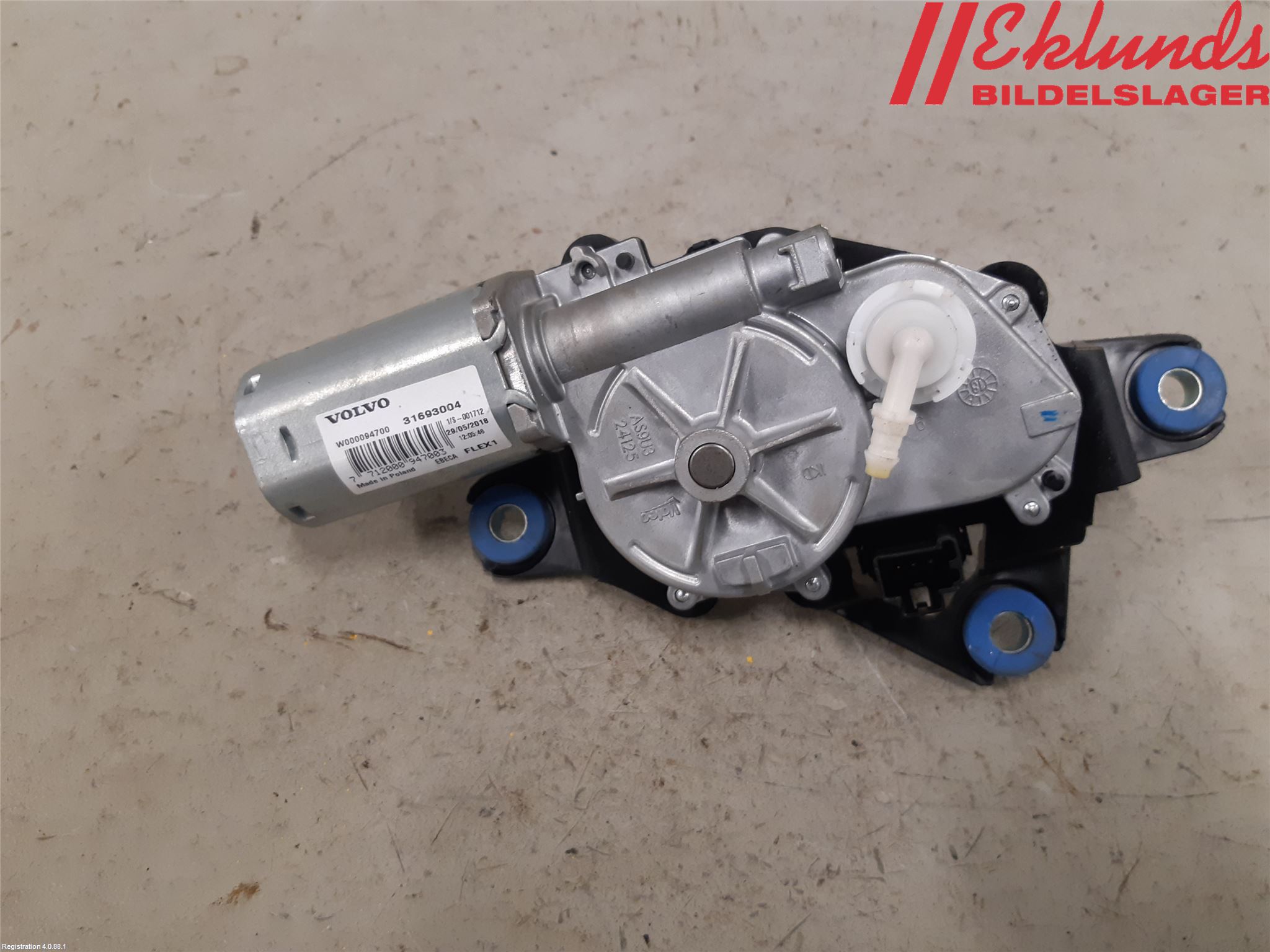 Volvo V60 19- Torkarmotor Baklucka