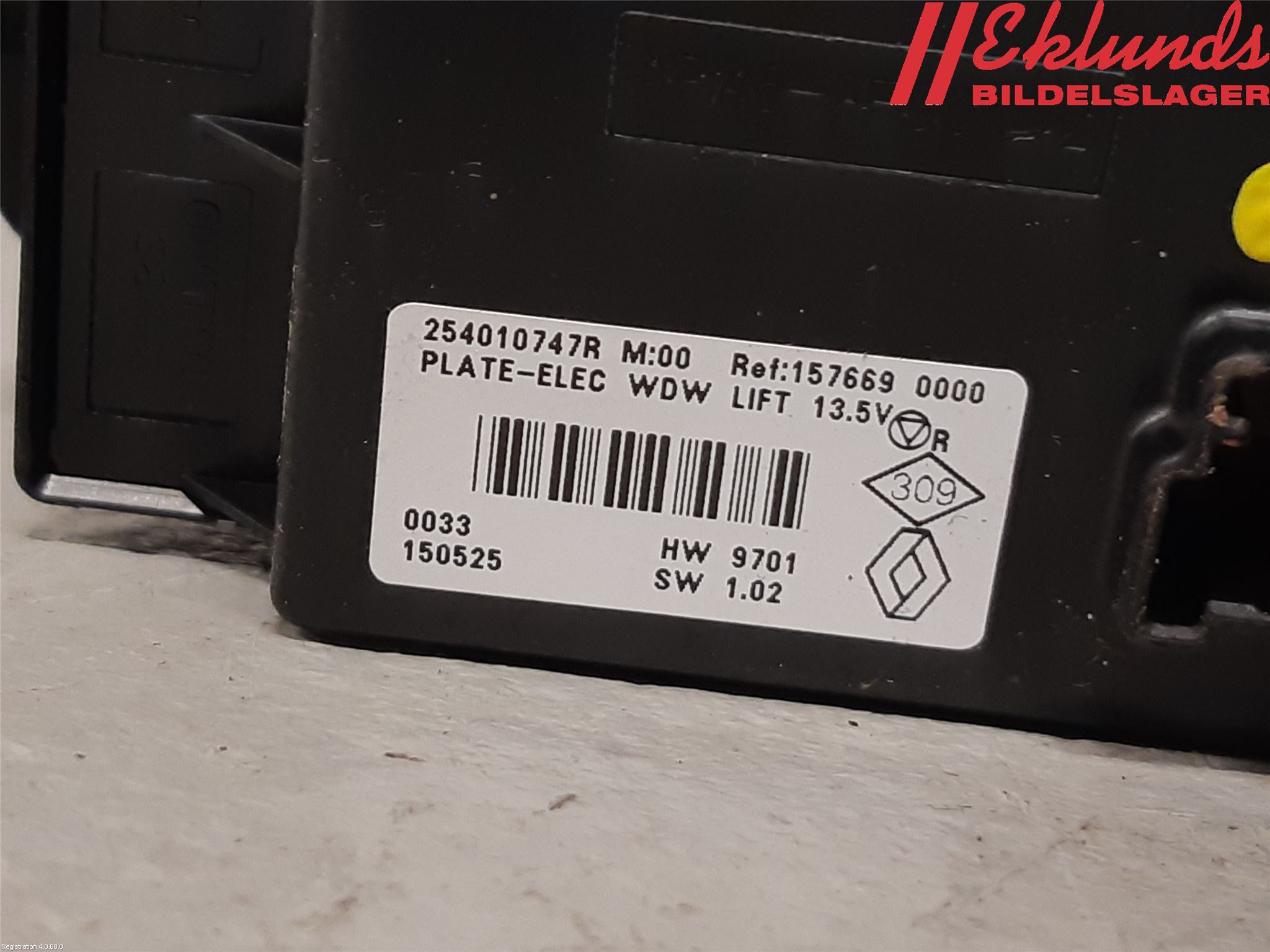 Renault KADJAR 15- Strömställare Elhiss