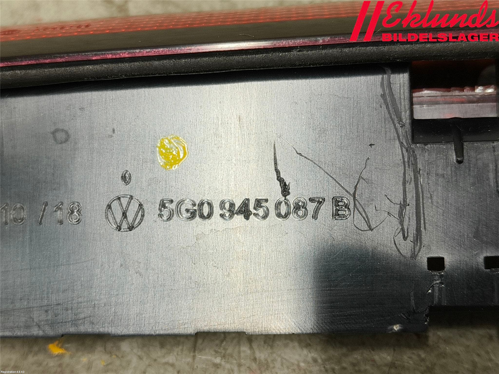 Volkswagen VW TIGUAN 16-24 Bromsljus Bakruta