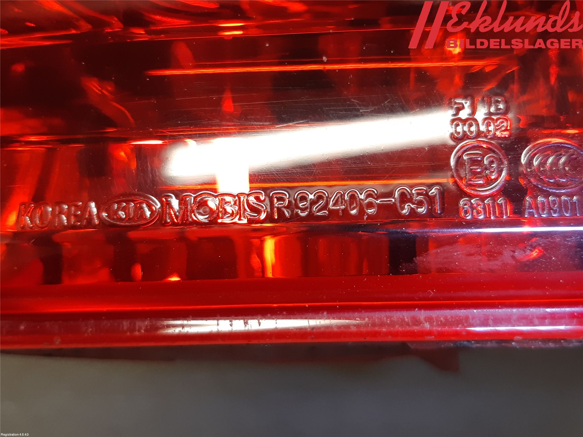 Kia SORENTO 15-20 Dimljus/Reflex Bak