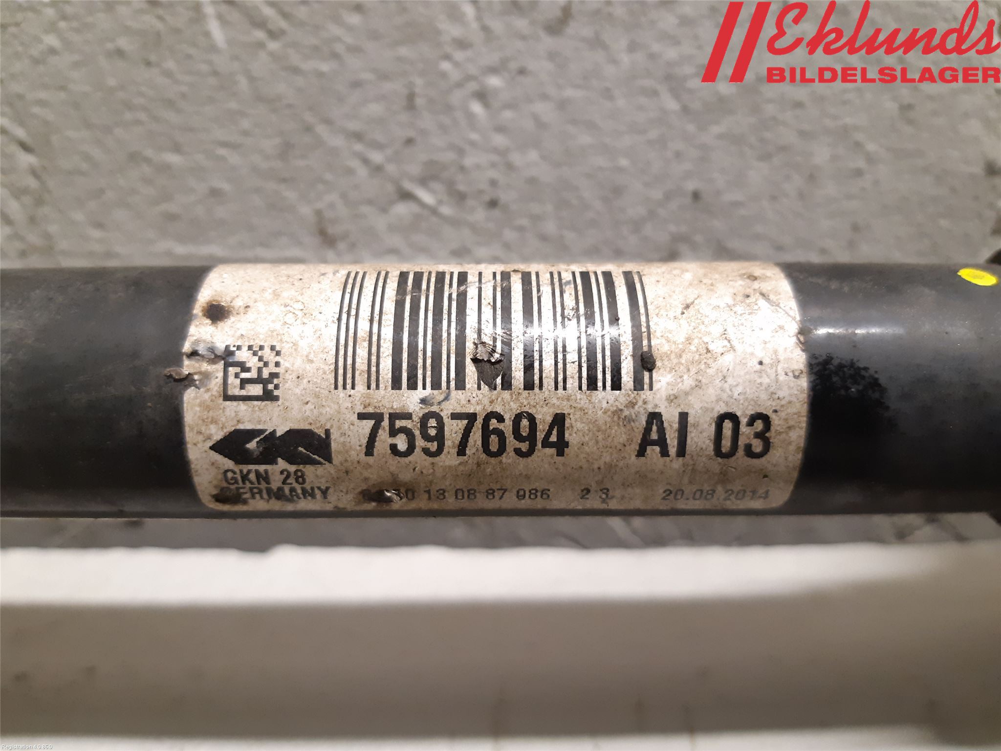 BMW 4 F32/F33/F82/F83 13-20 Drivaxel Fram Höger