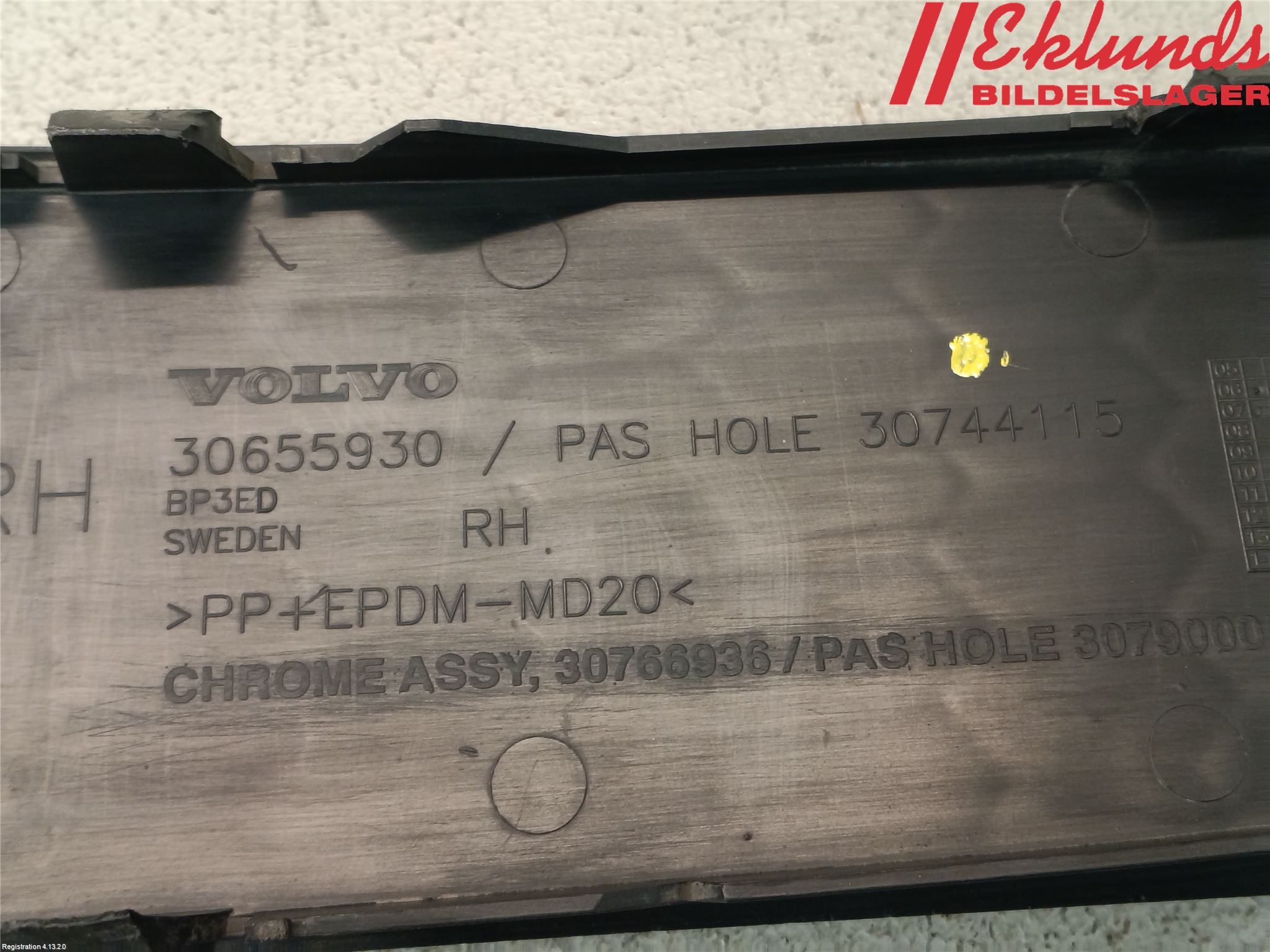 Volvo S80 07-13 Dimljussarg Fram