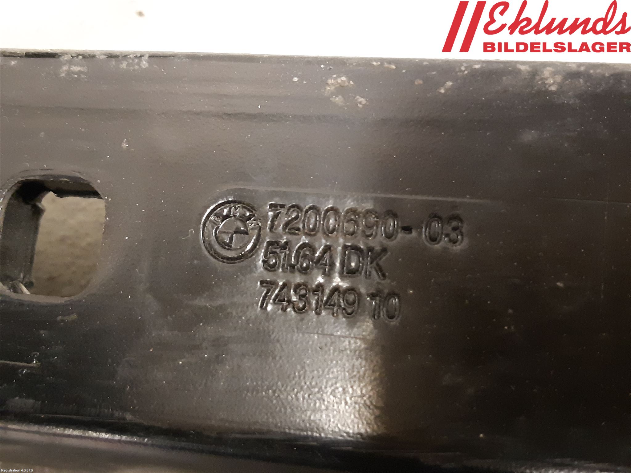 BMW 5 F10/F11/F18 09-17 Frontplåt
