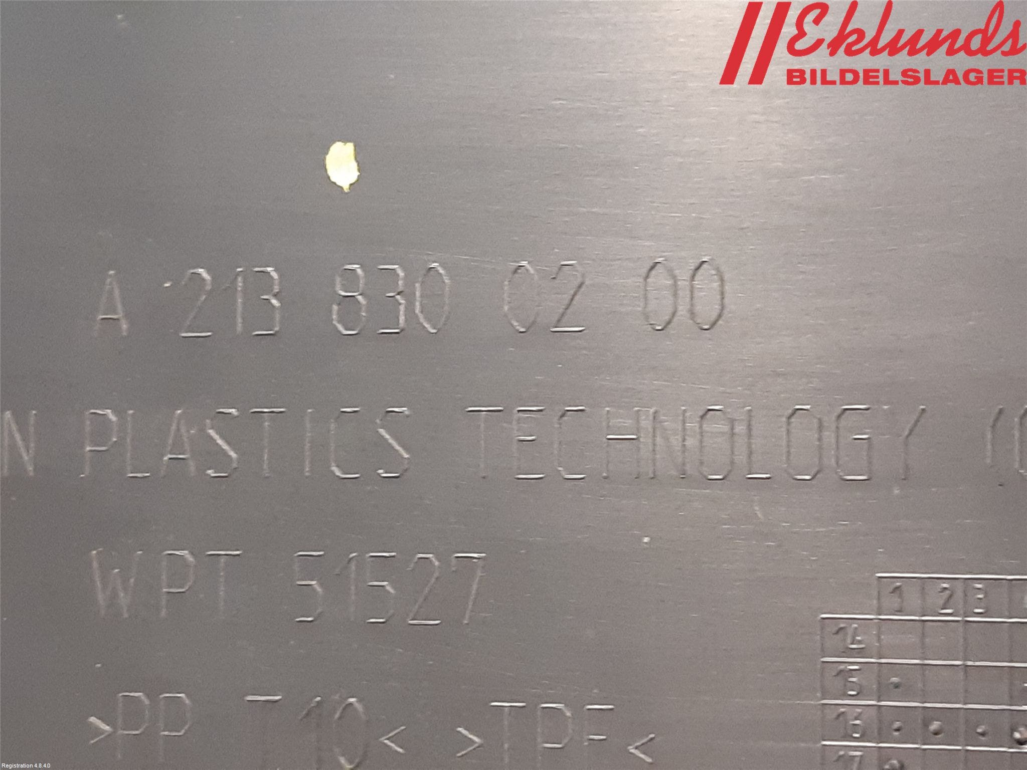 Mercedes-Benz MB E-KLASS (W213) 16-23 Deflektor Plåt-Plast Kylning