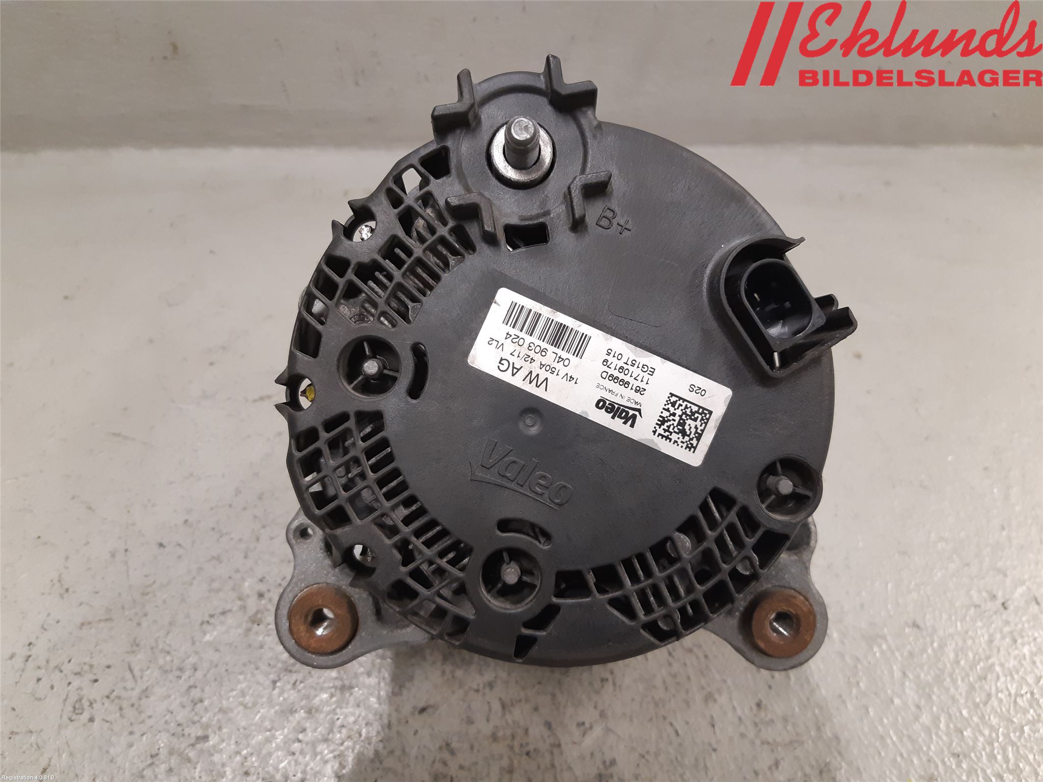 Audi A4/S4 B9 16-19 Generator