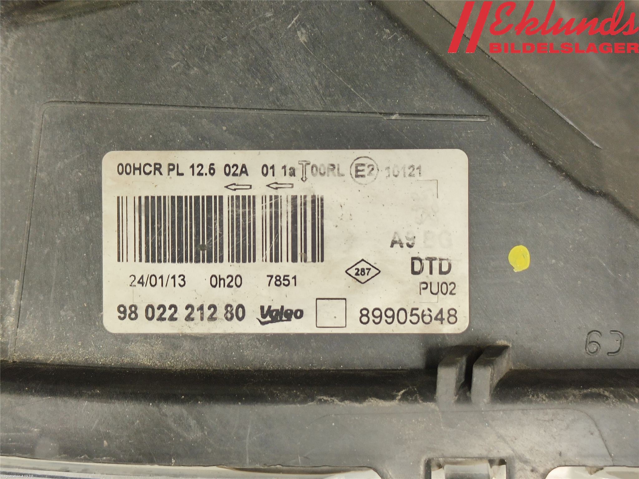 Peugeot 208 12-15 Strålkastare Höger