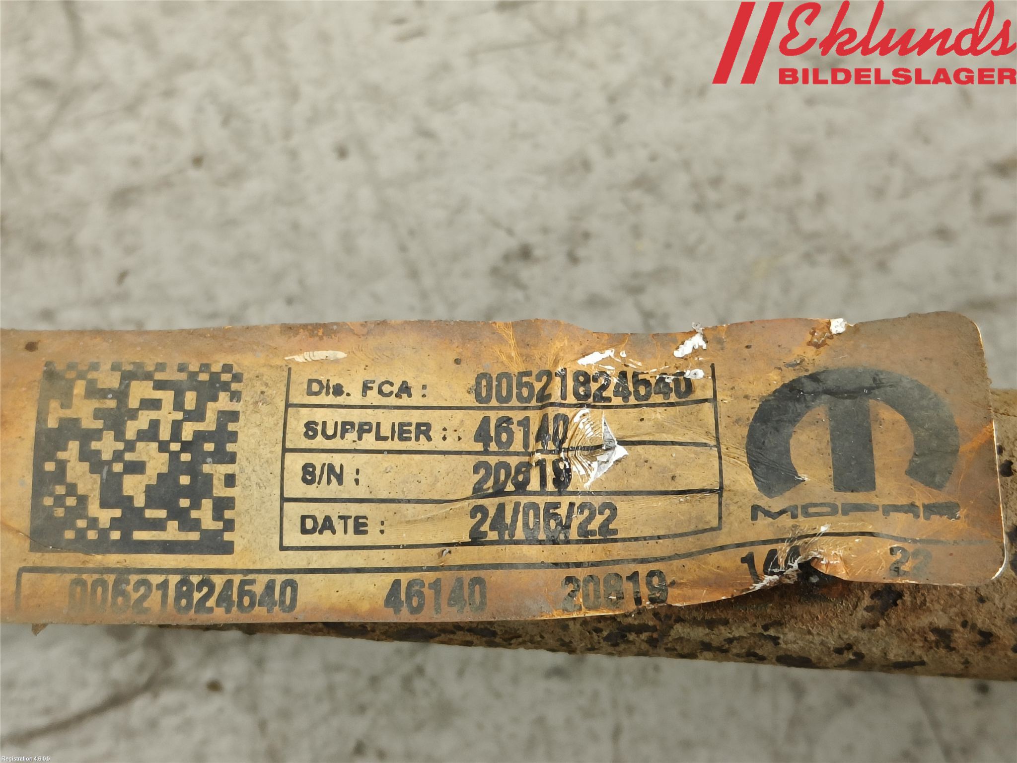 Fiat 500e 20- Drivaxel Fram Vänster