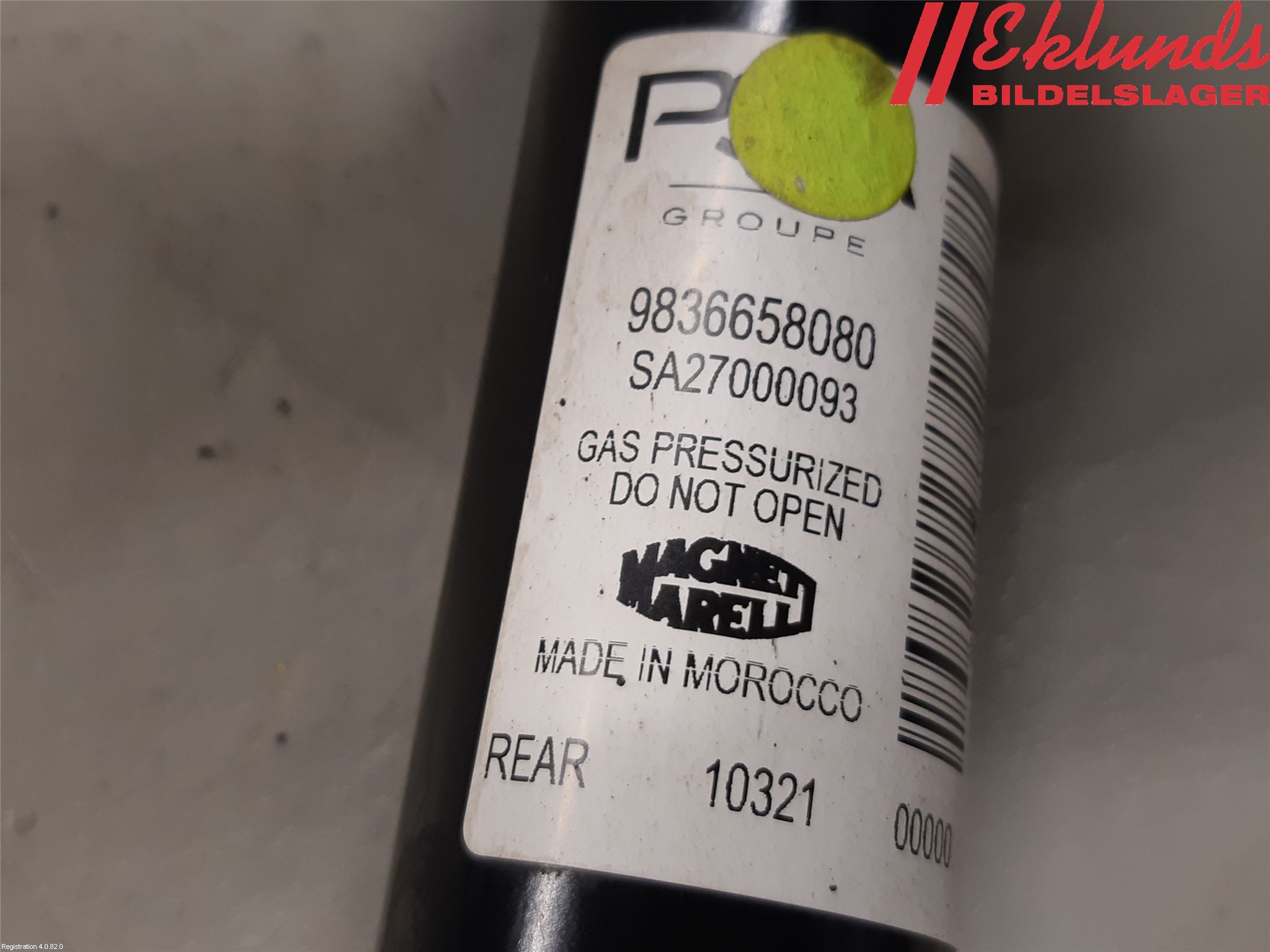 Peugeot 2008 13-20 Stötdämpare Bak