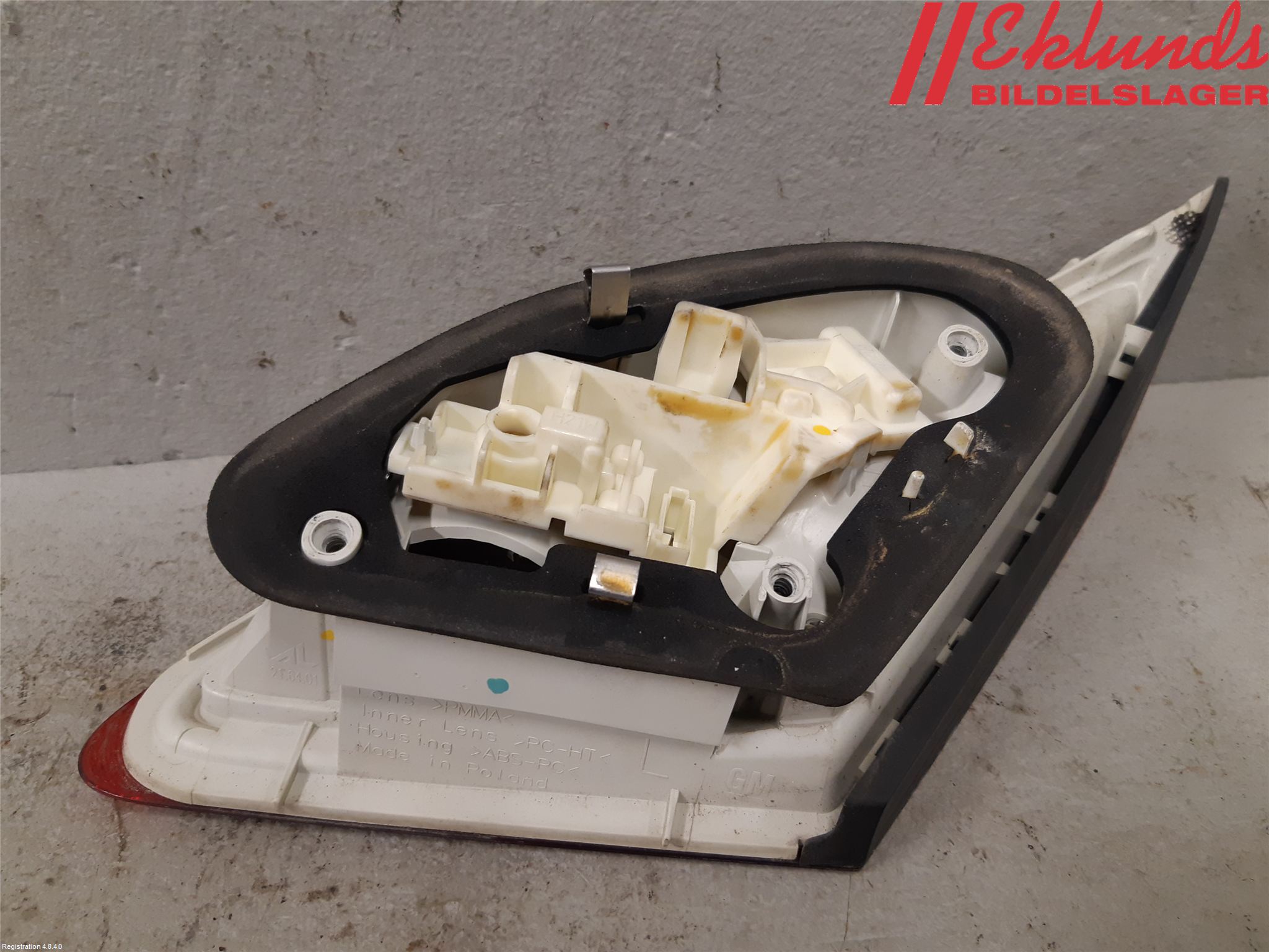 Opel ASTRA J 10-15 Bakljus Lucka Vä