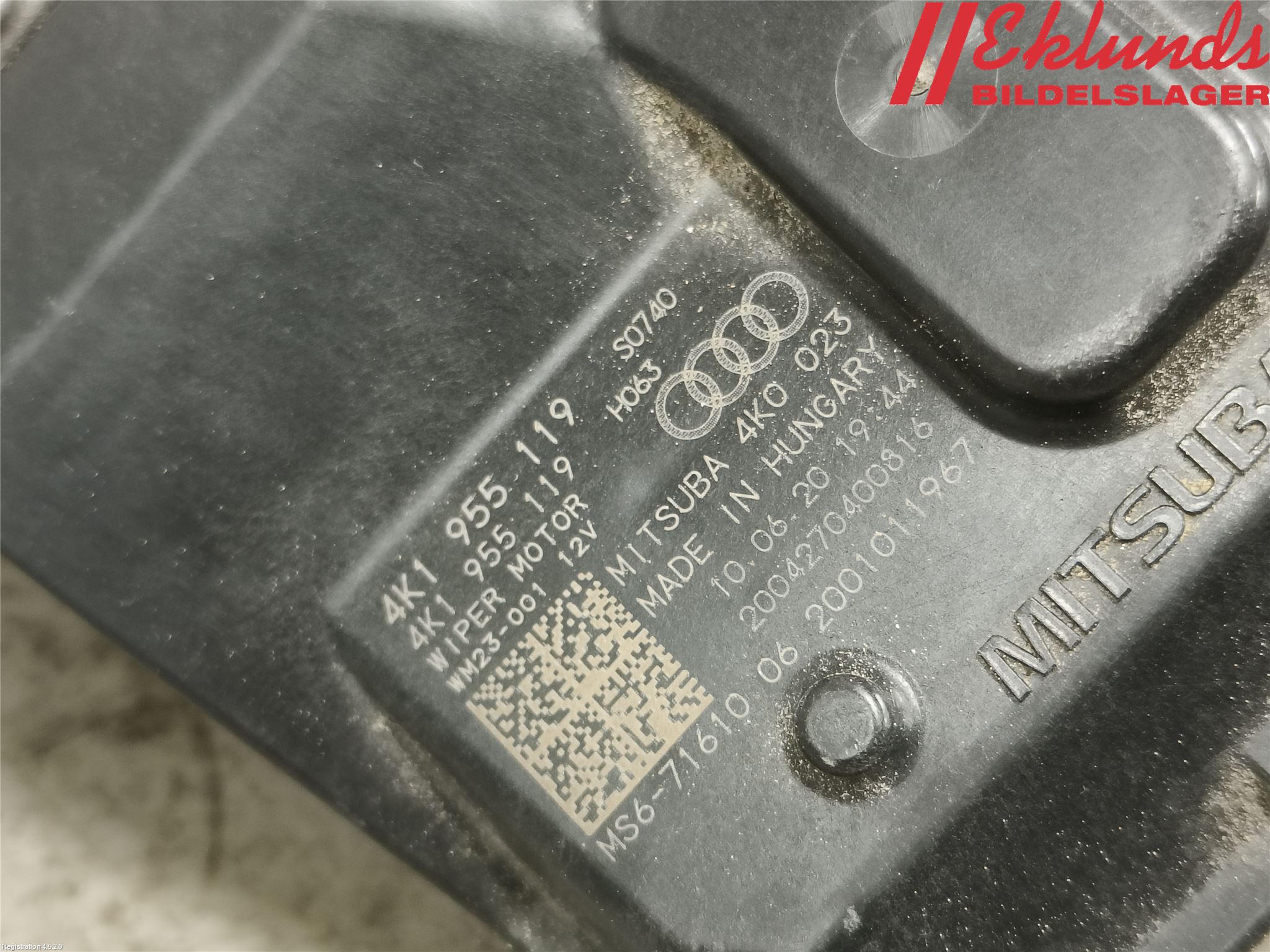 Audi A6 F2/C8 19- Torkarmotor Vindruta