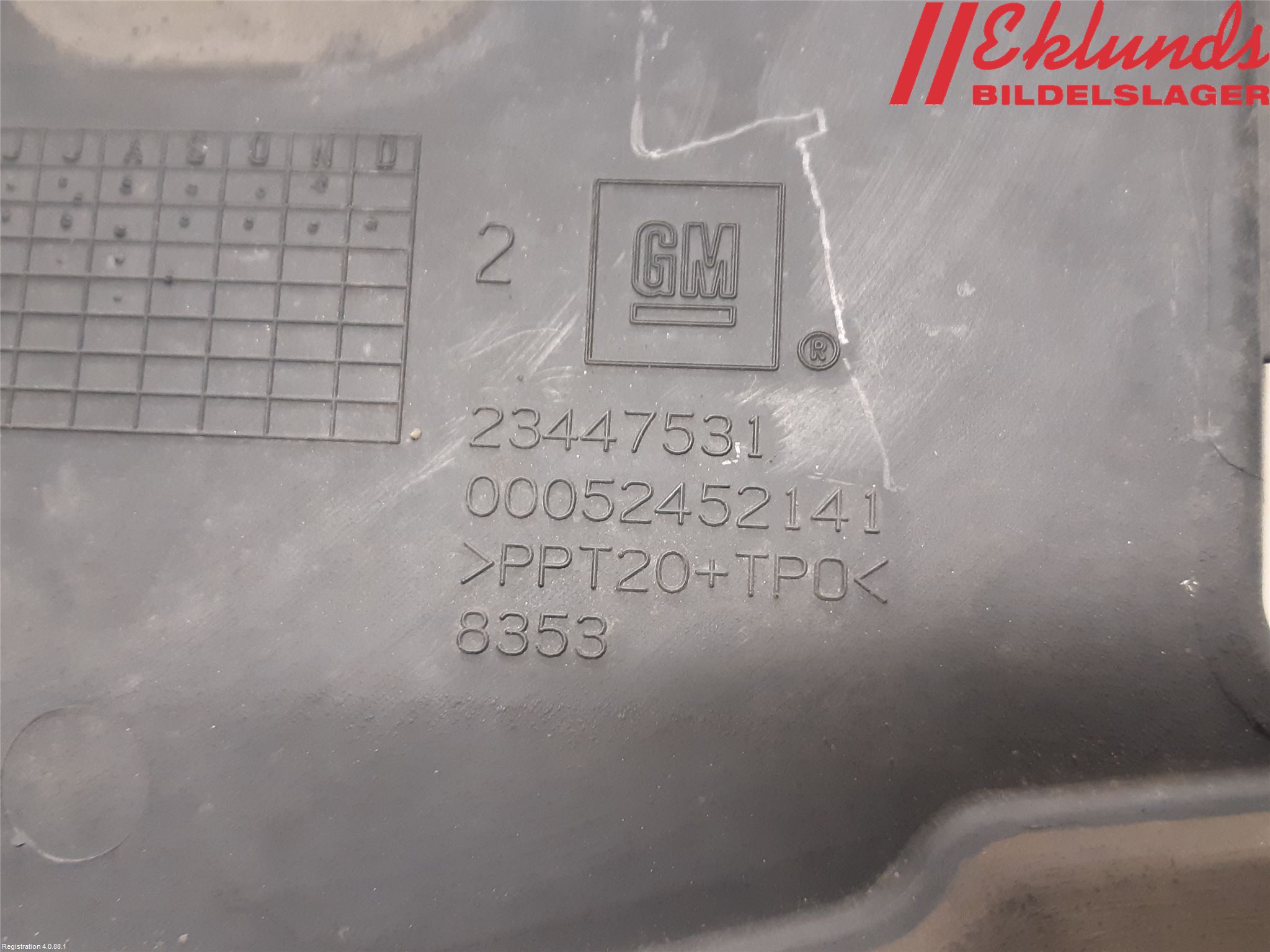 Opel INSIGNIA 09-16 Deflektor Plåt-Plast Kylning