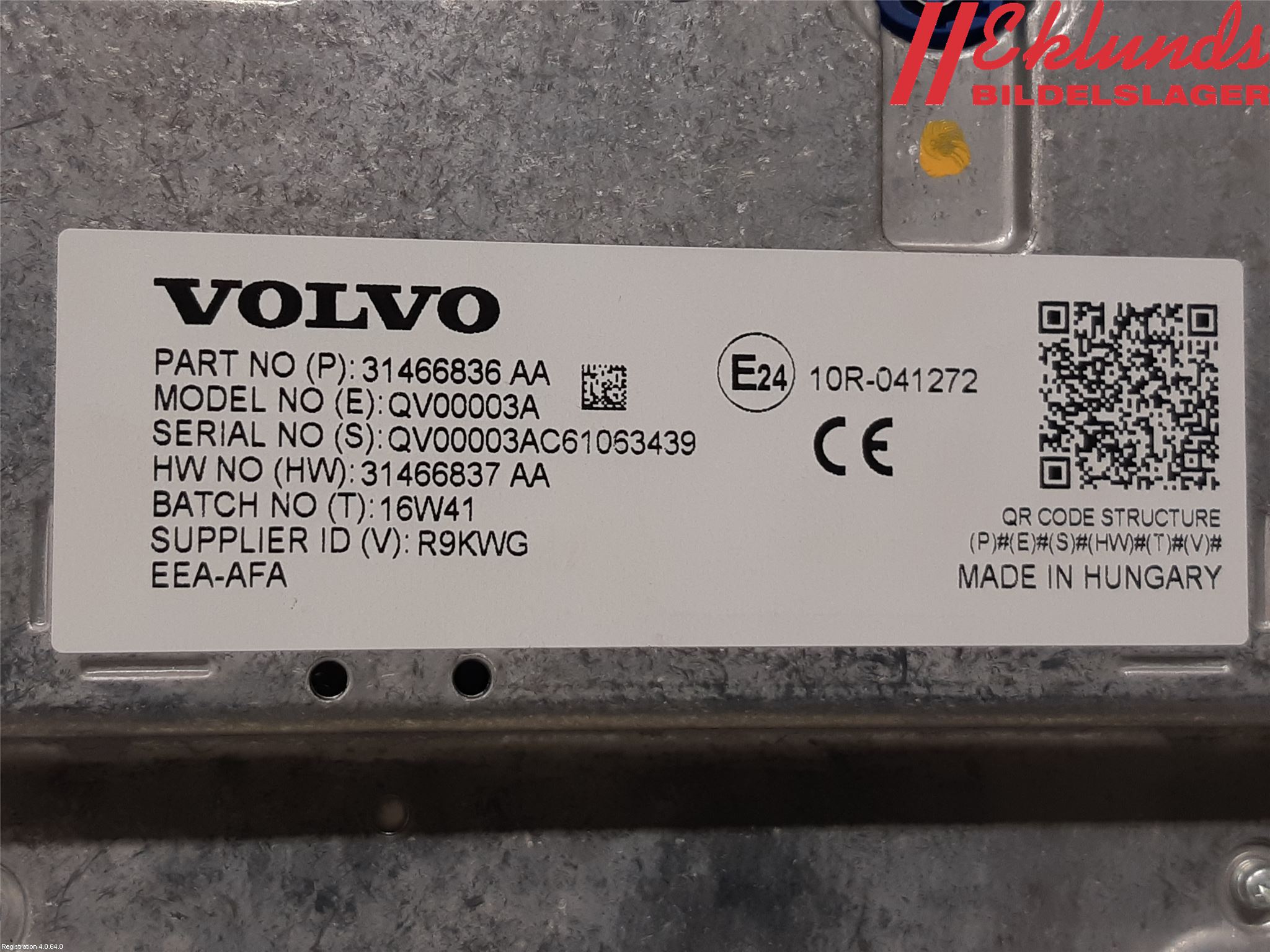 Volvo S90 17->> Bildskärm