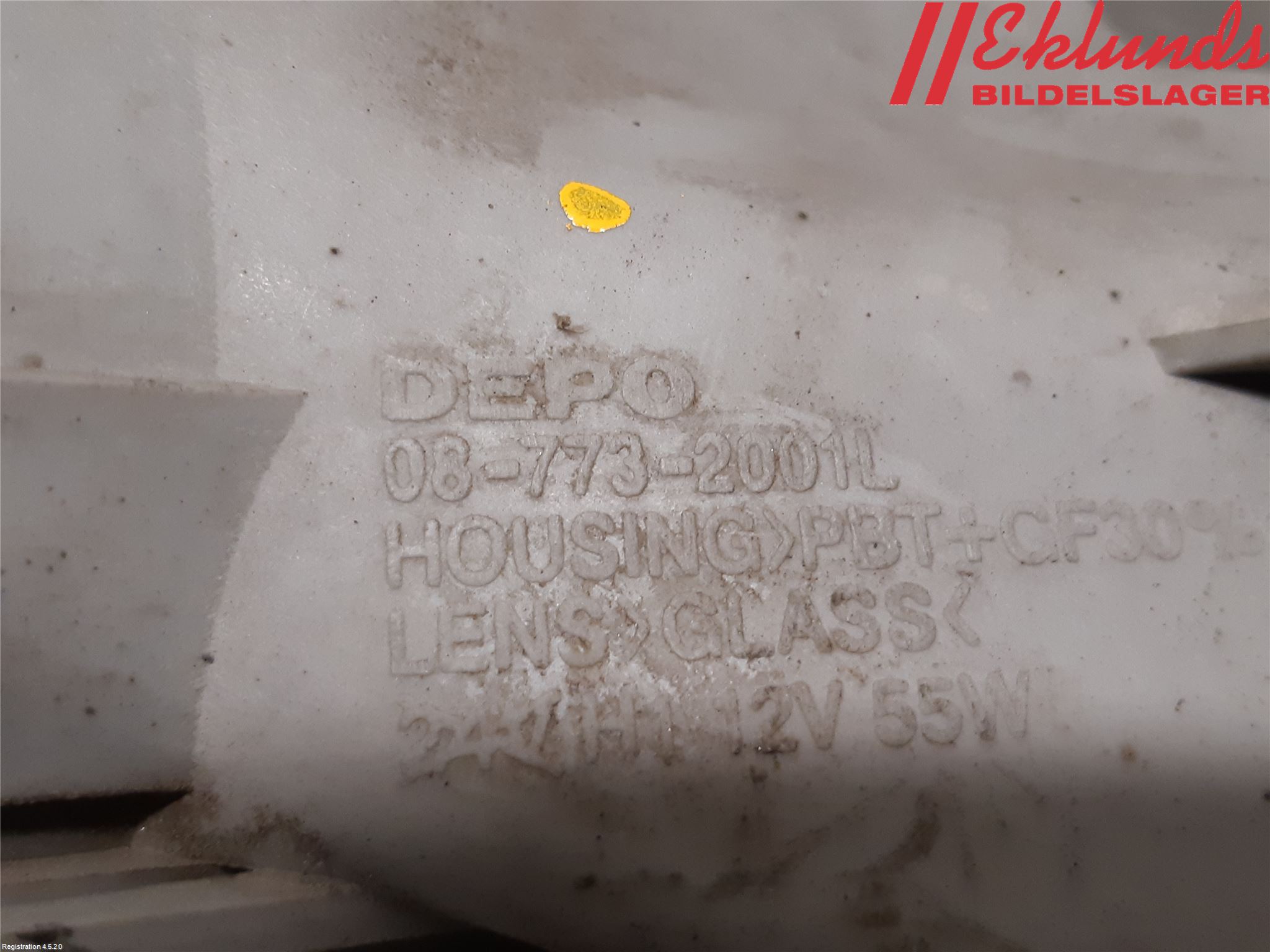 Volvo V70 00-04 Dimljus-Varselljus Fram