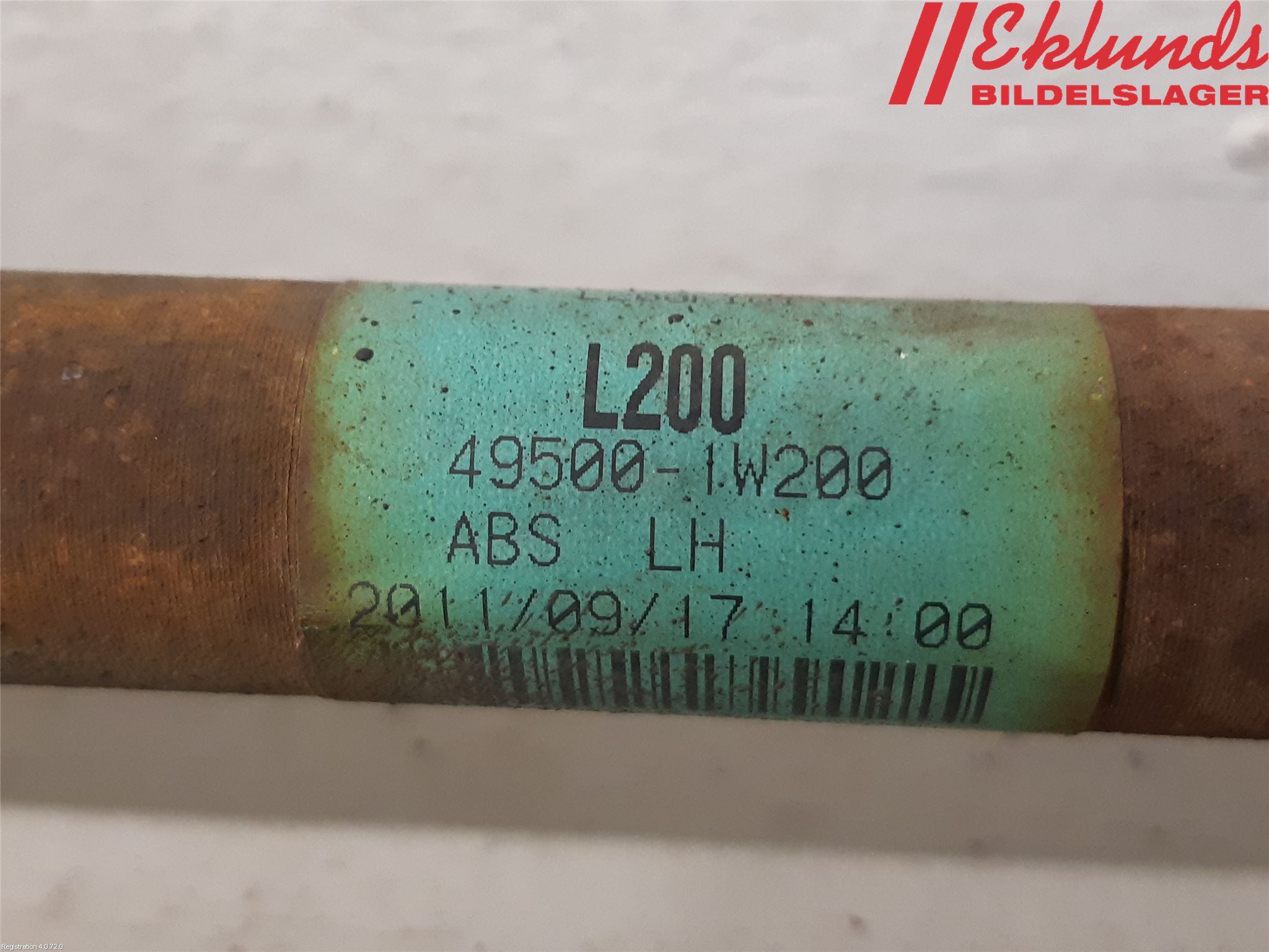 Kia RIO 12-16 Drivaxel Fram Vänster