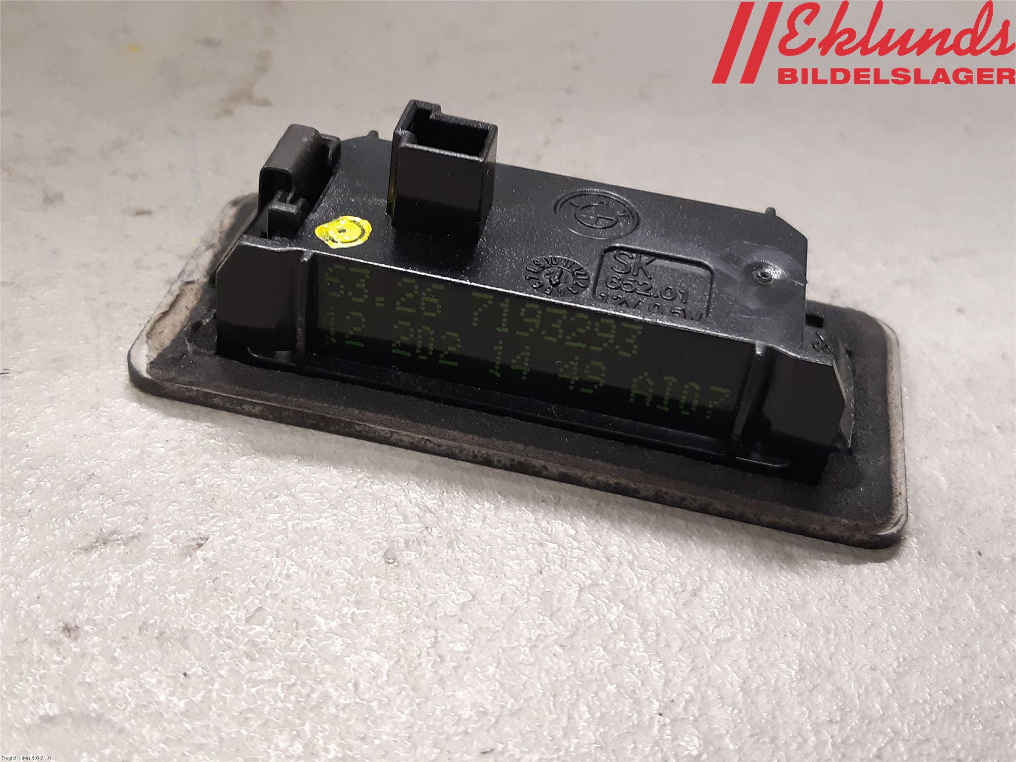 BMW 5 F10/F11/F18 09-17 Skylt Belysning