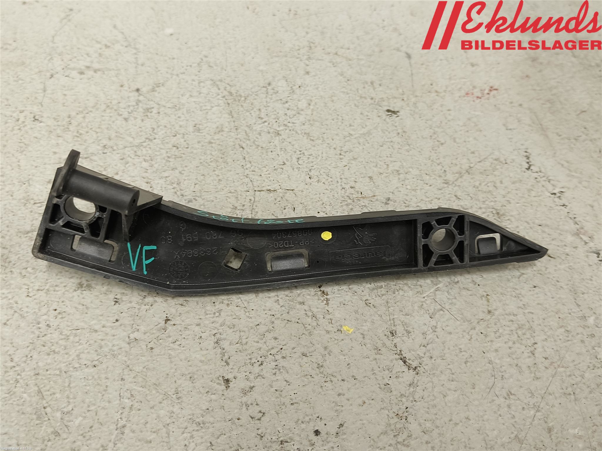 Peugeot 2008 13-20 Stötfångarfäste Fram Vä