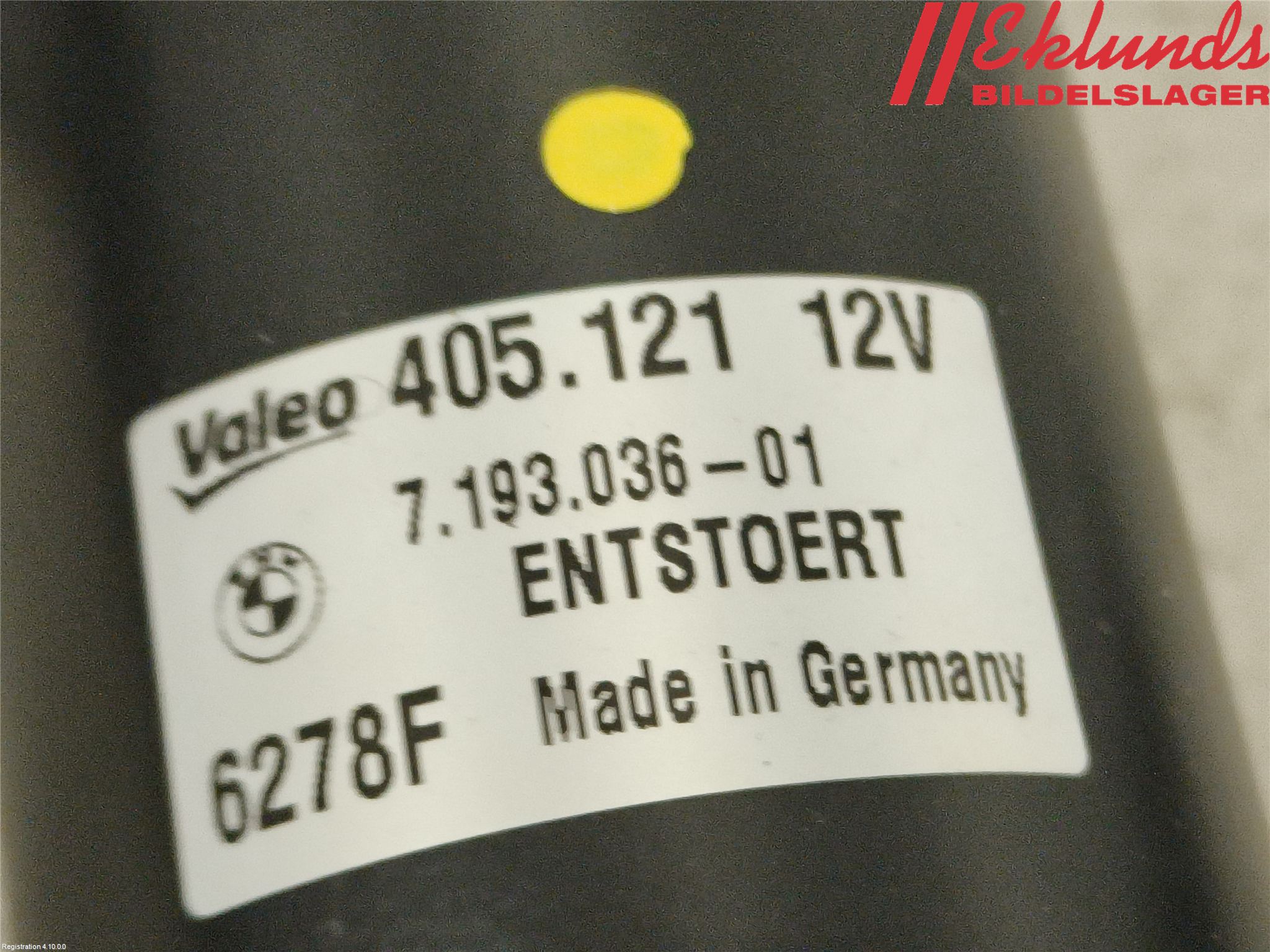 BMW 1 E87/81 5D/3D 03-11 Torkarmotor Vindruta