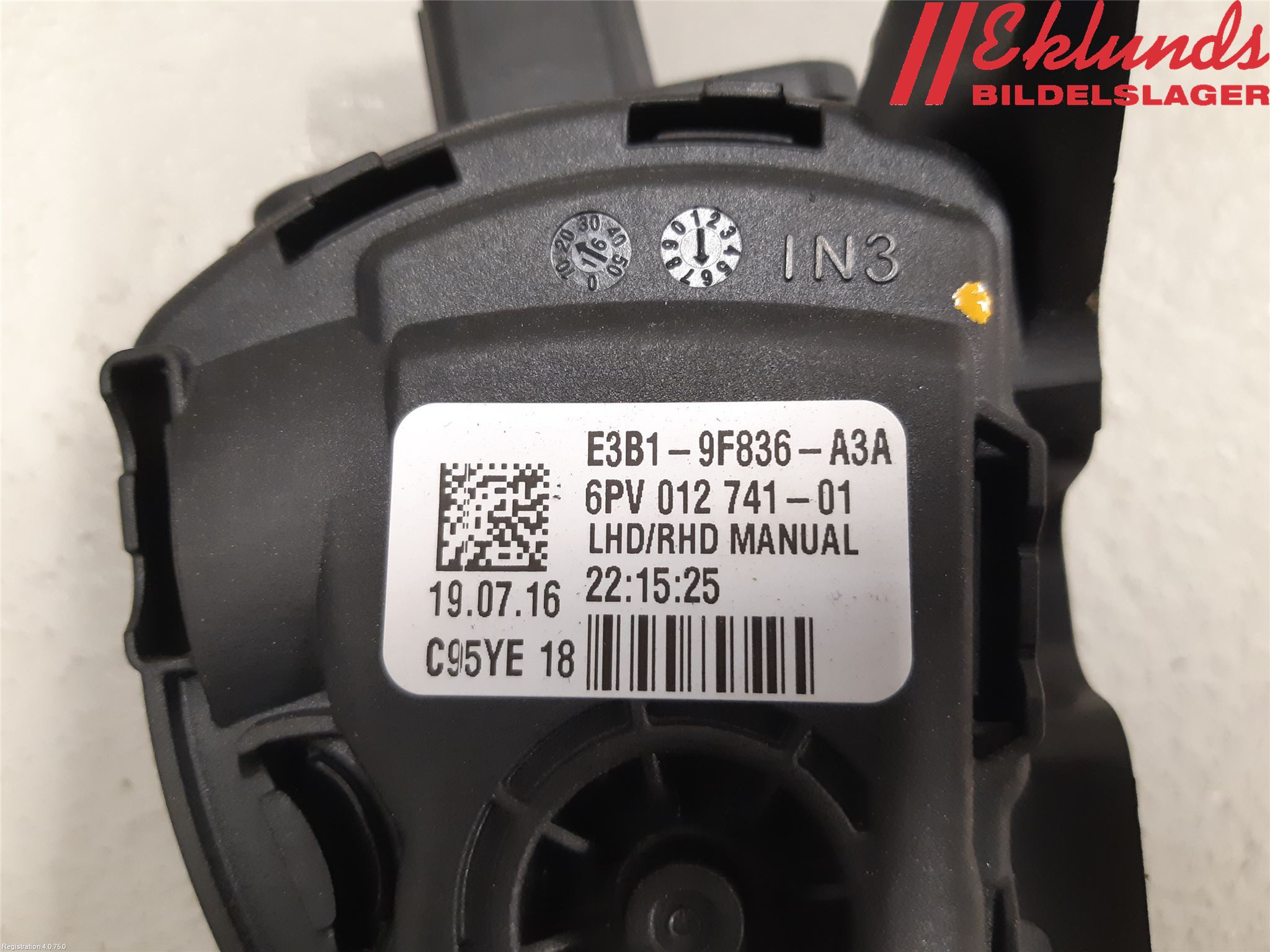 Ford KA+ 16-20 Gaspedal