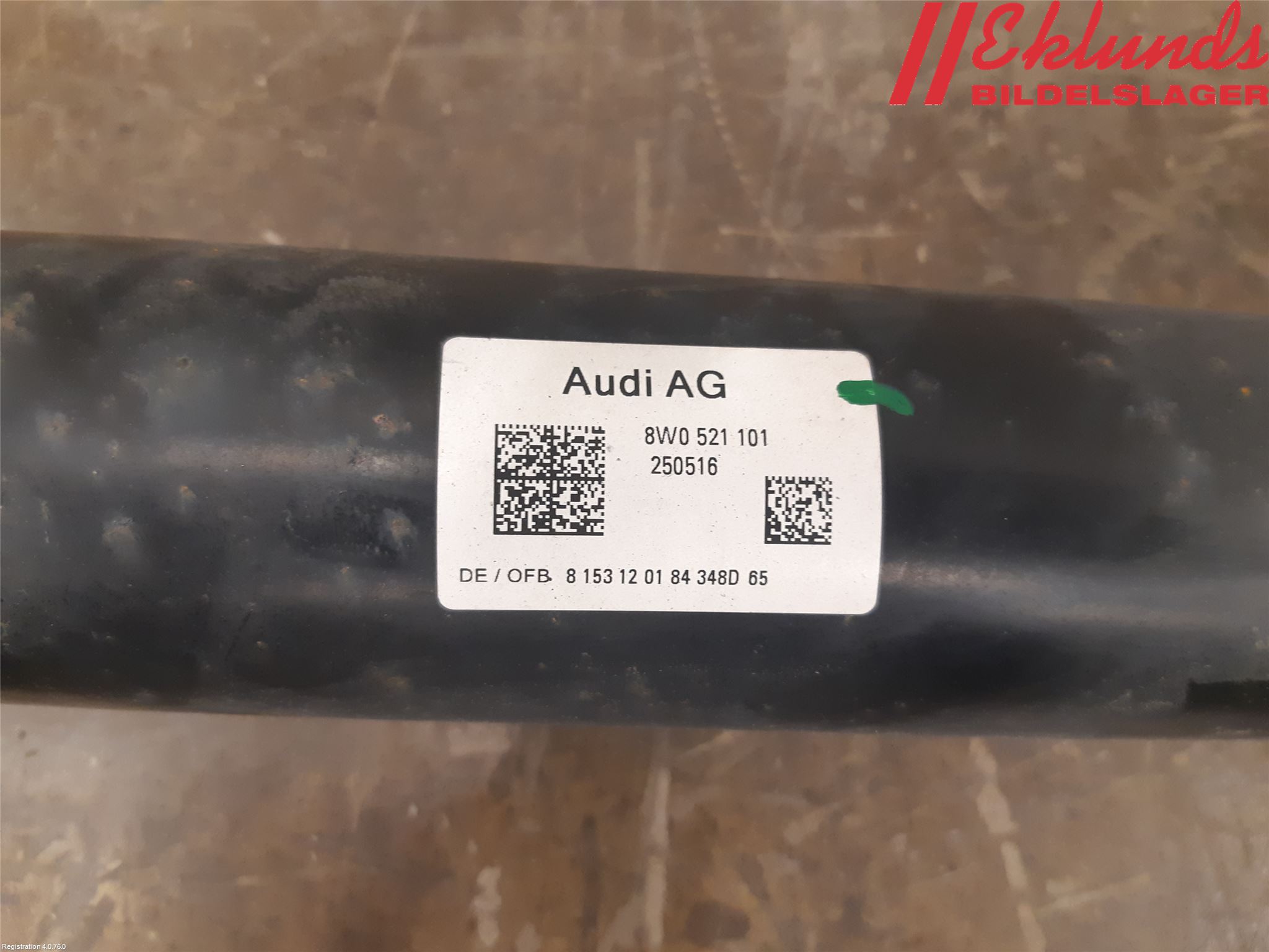 Audi A4/S4 B9 16-19 Mellanaxel Komp