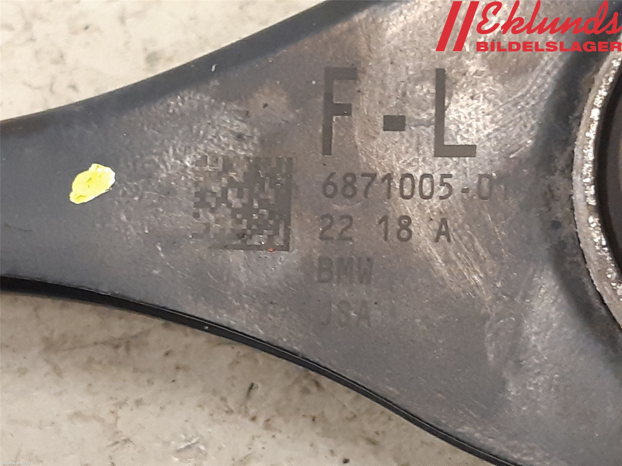 BMW X3 G01 18- Bärarm Bak Vänster