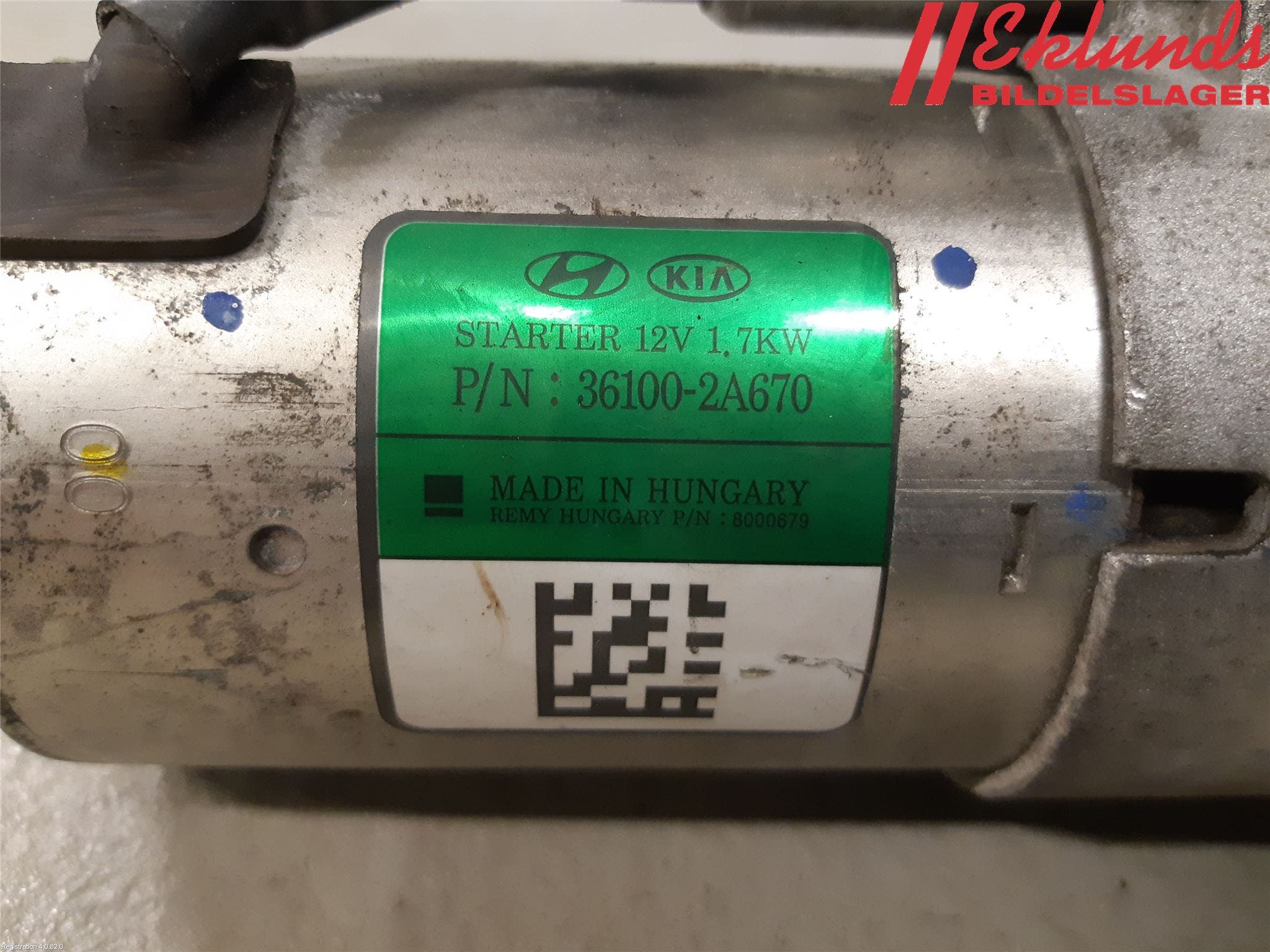 Kia VENGA 10-19 Startmotor Diesel